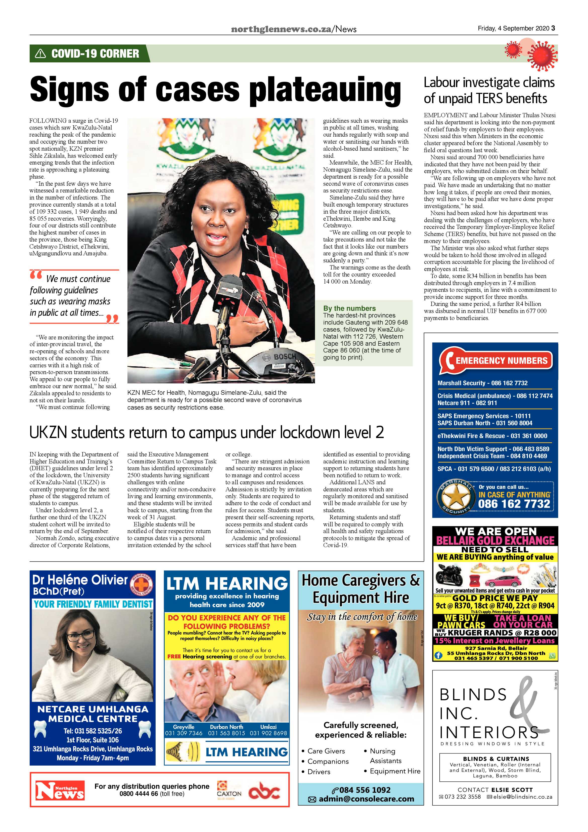 Northglen News 4 September 2020 page 3