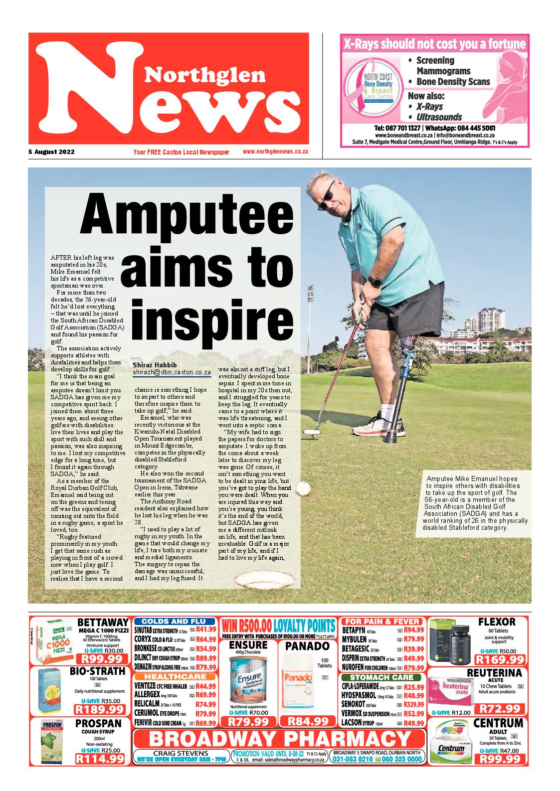 Northglen News 5 August 2022 page 1