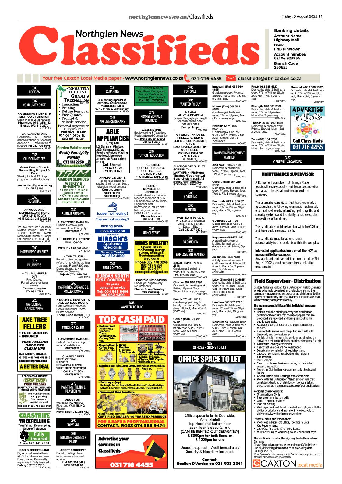Northglen News 5 August 2022 page 11