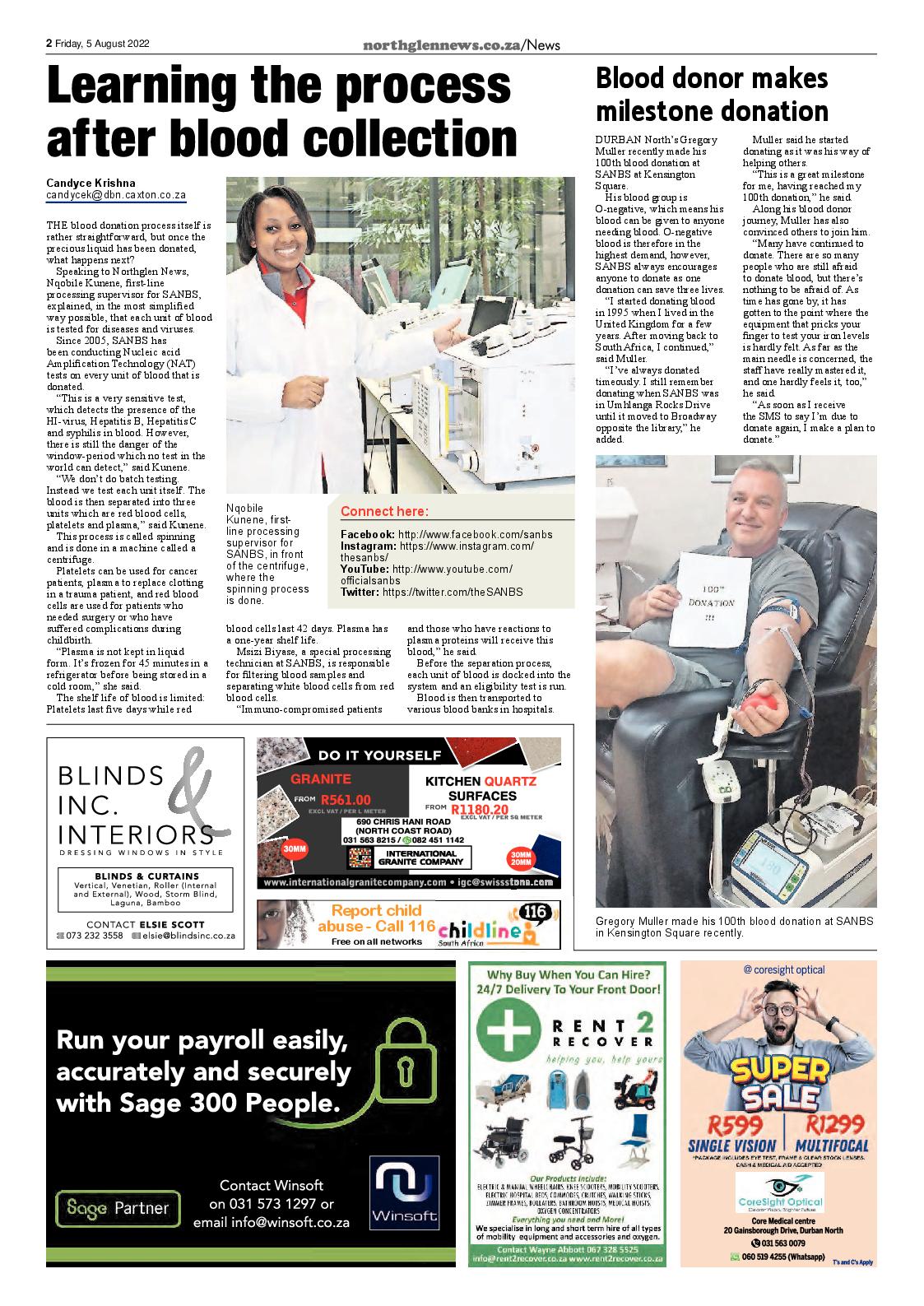 Northglen News 5 August 2022 page 2