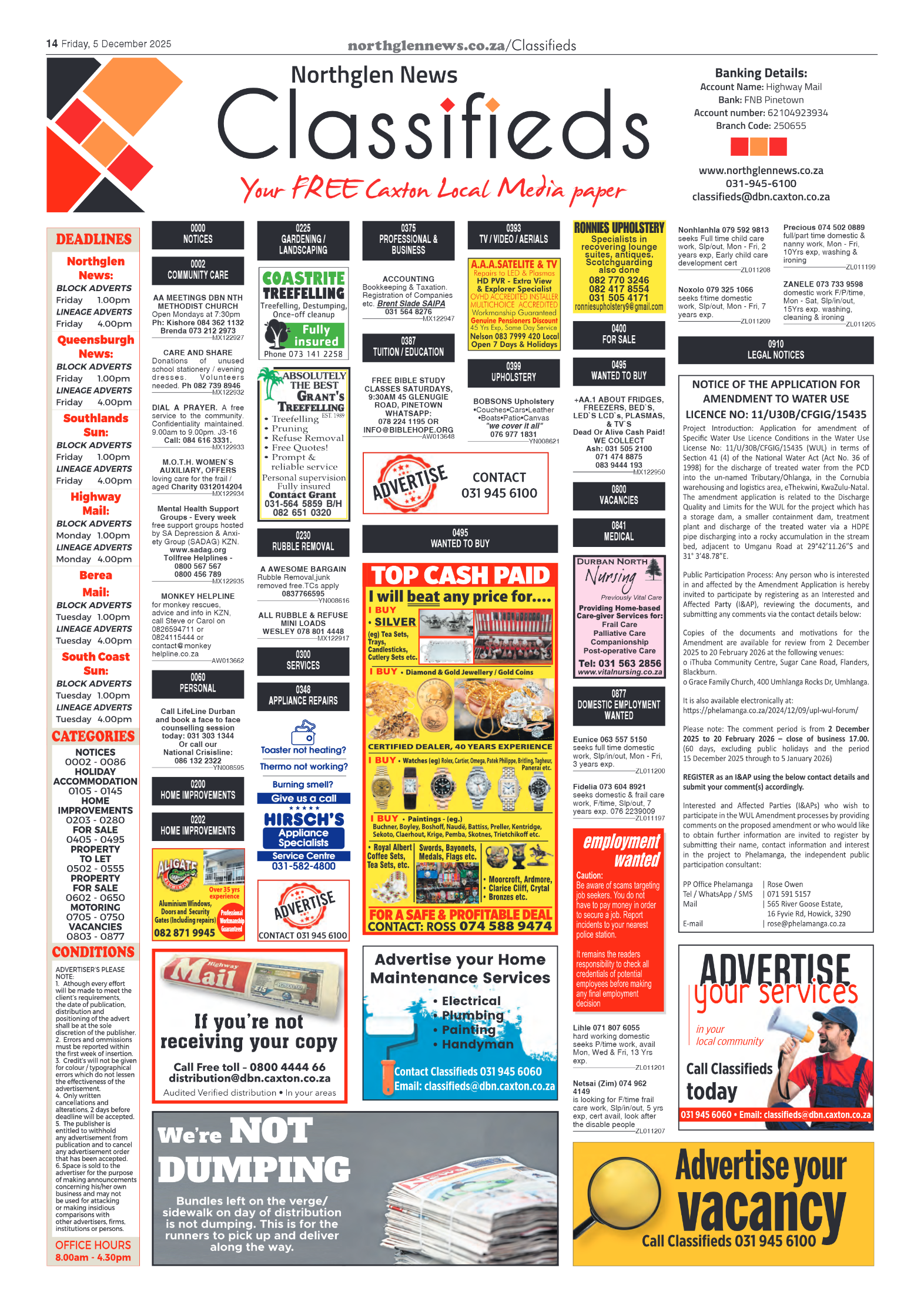 Northglen News 5 December 2025 page 14