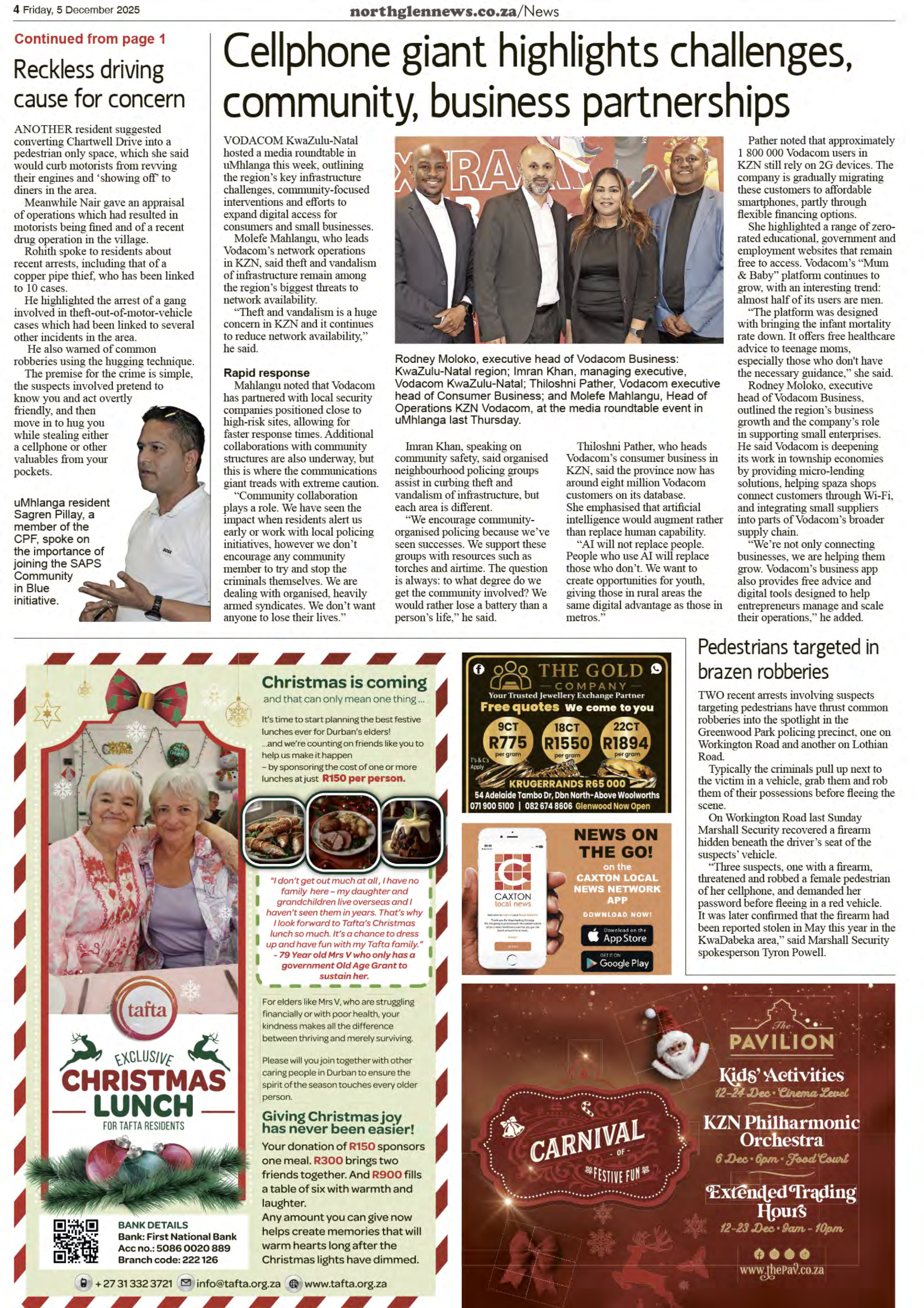 Northglen News 5 December 2025 page 4
