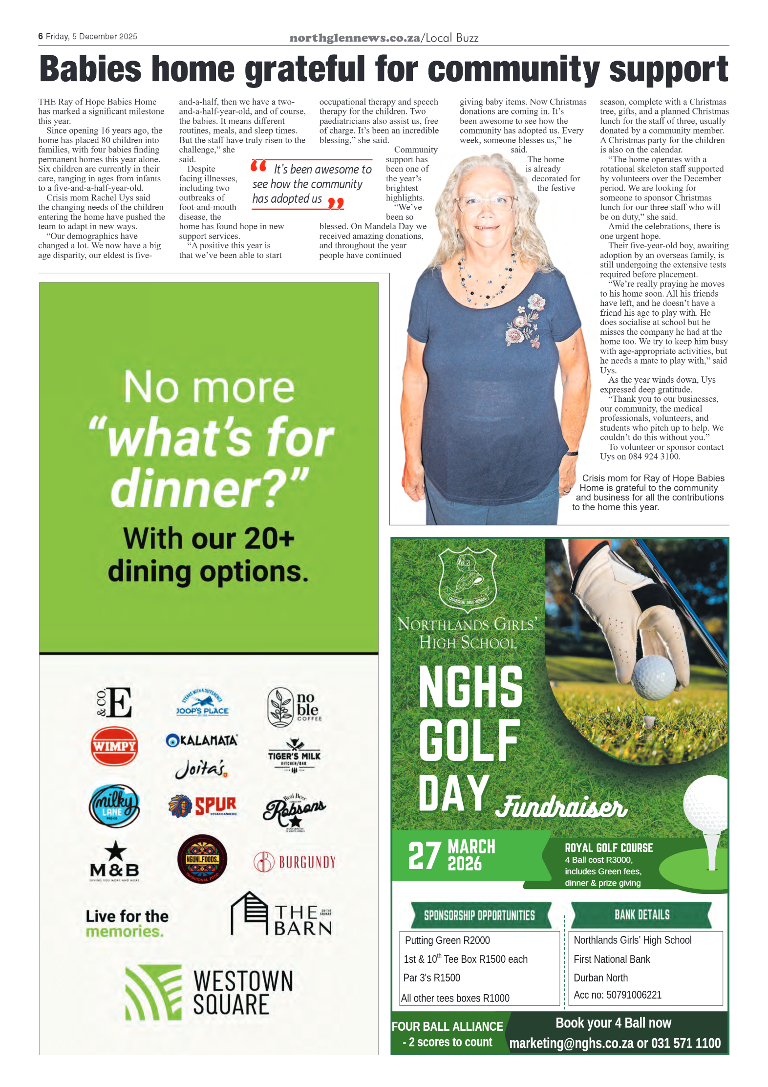 Northglen News 5 December 2025 page 6