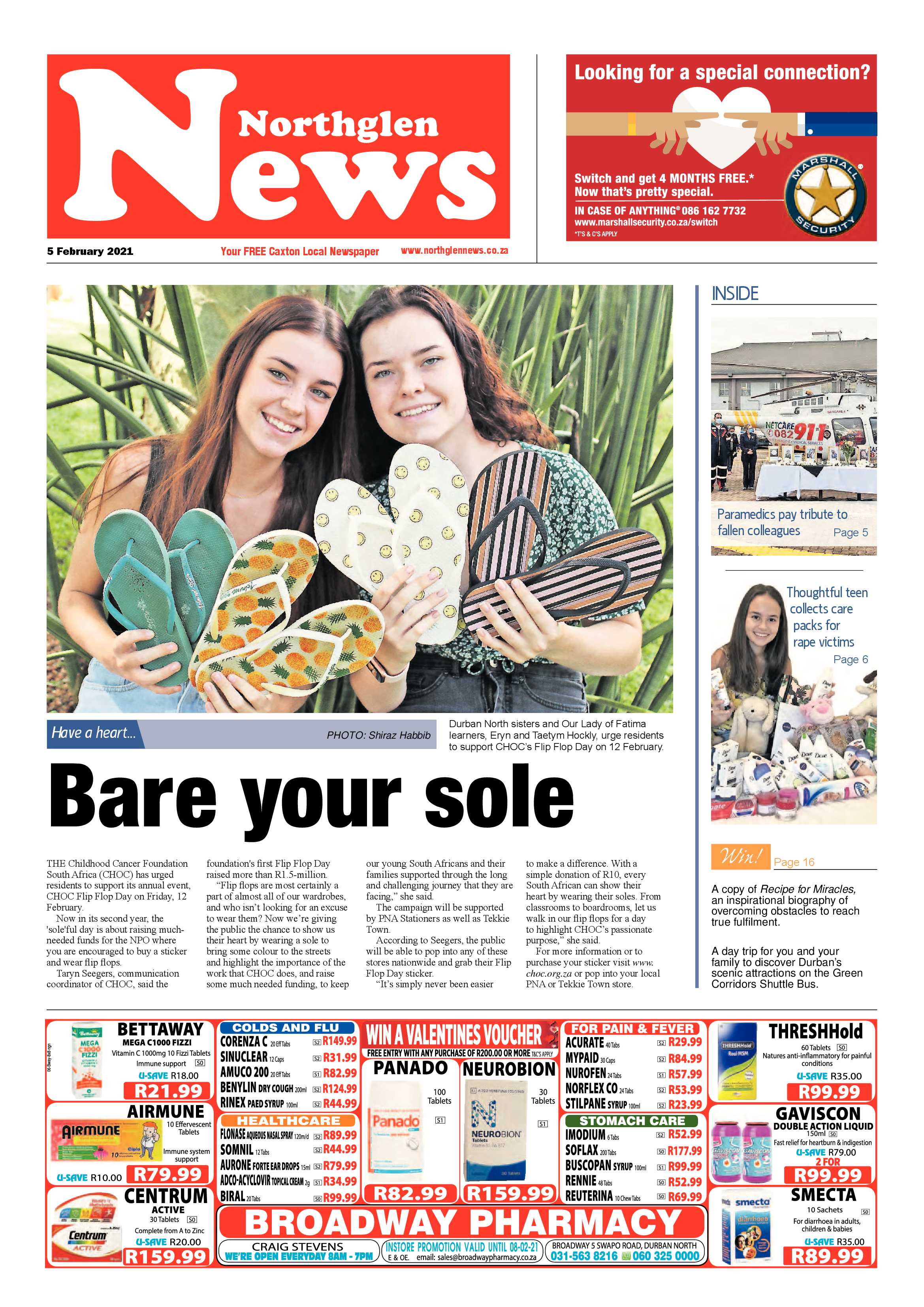 Northglen News 5 February 2021 page 1