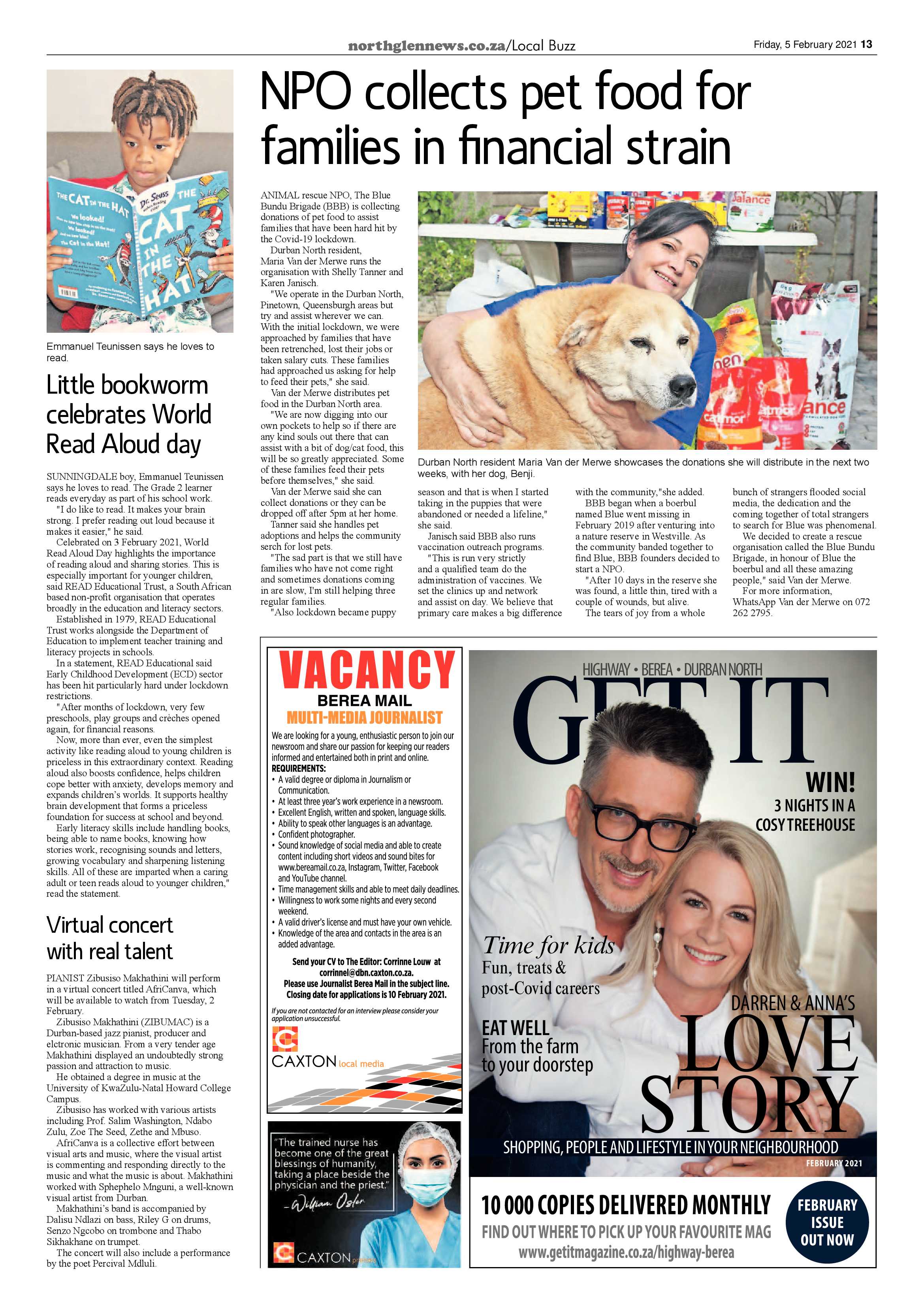 Northglen News 5 February 2021 page 13