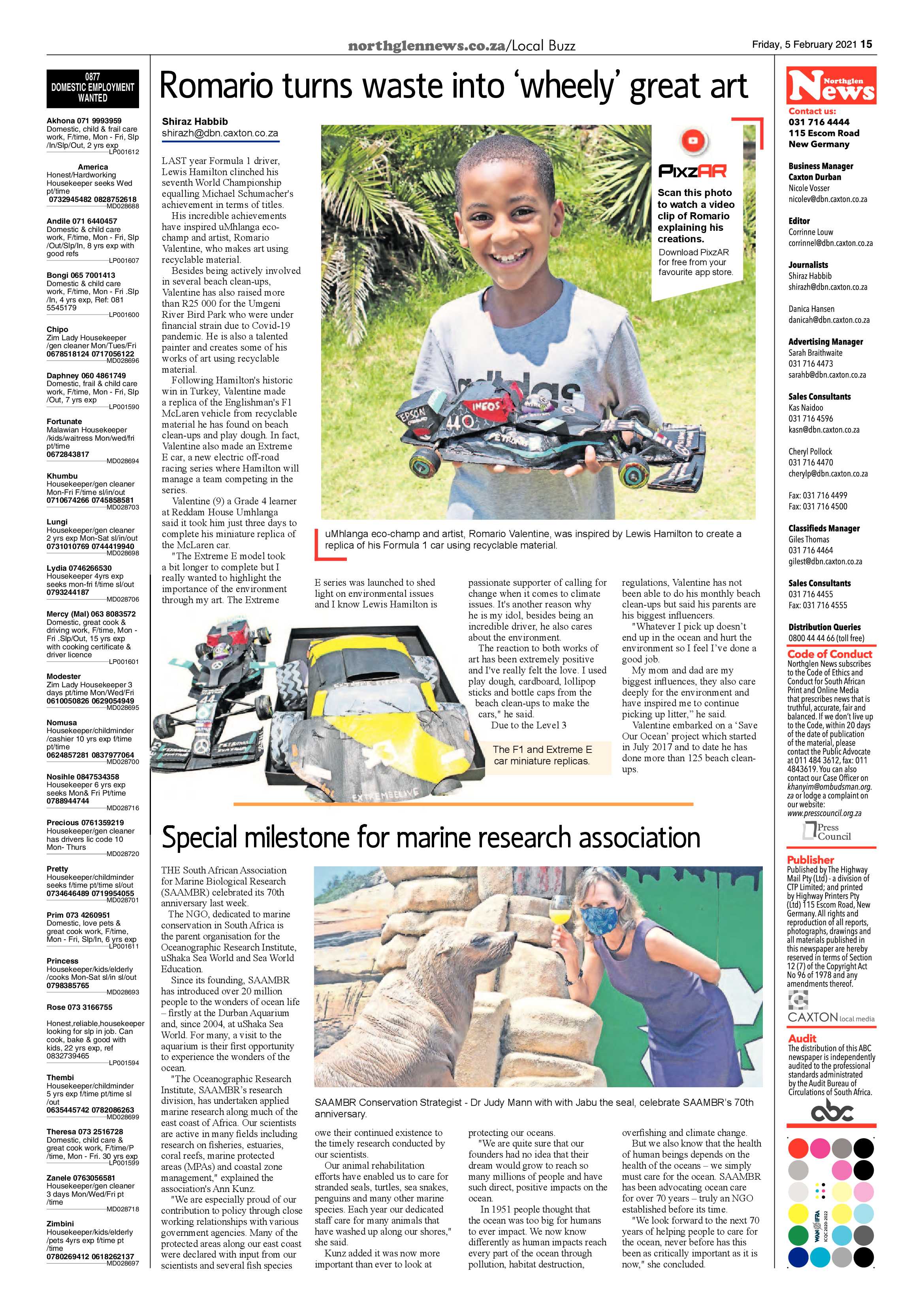 Northglen News 5 February 2021 page 15