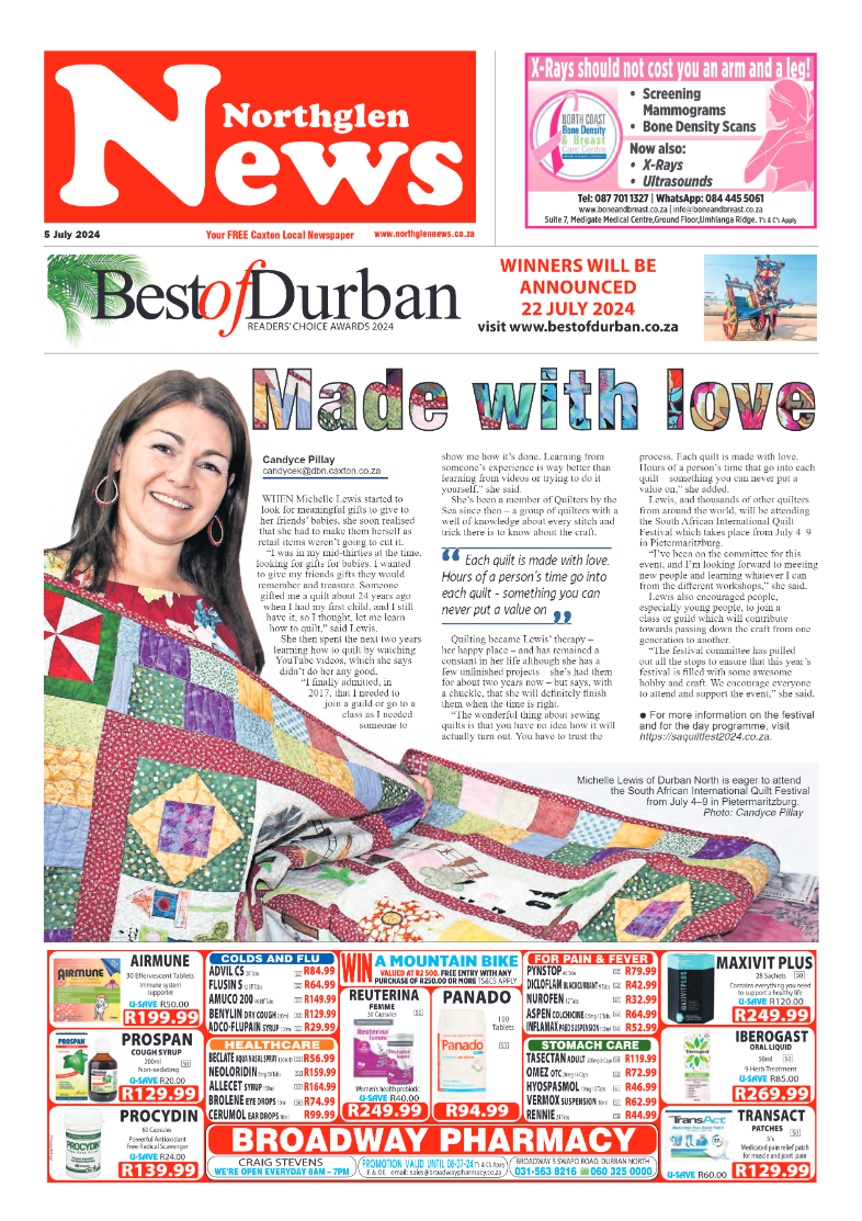 Northglen News 5 July 2024 page 1