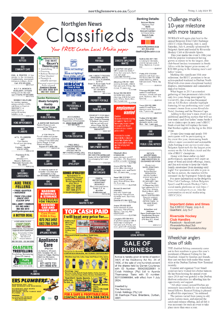 Northglen News 5 July 2024 page 11
