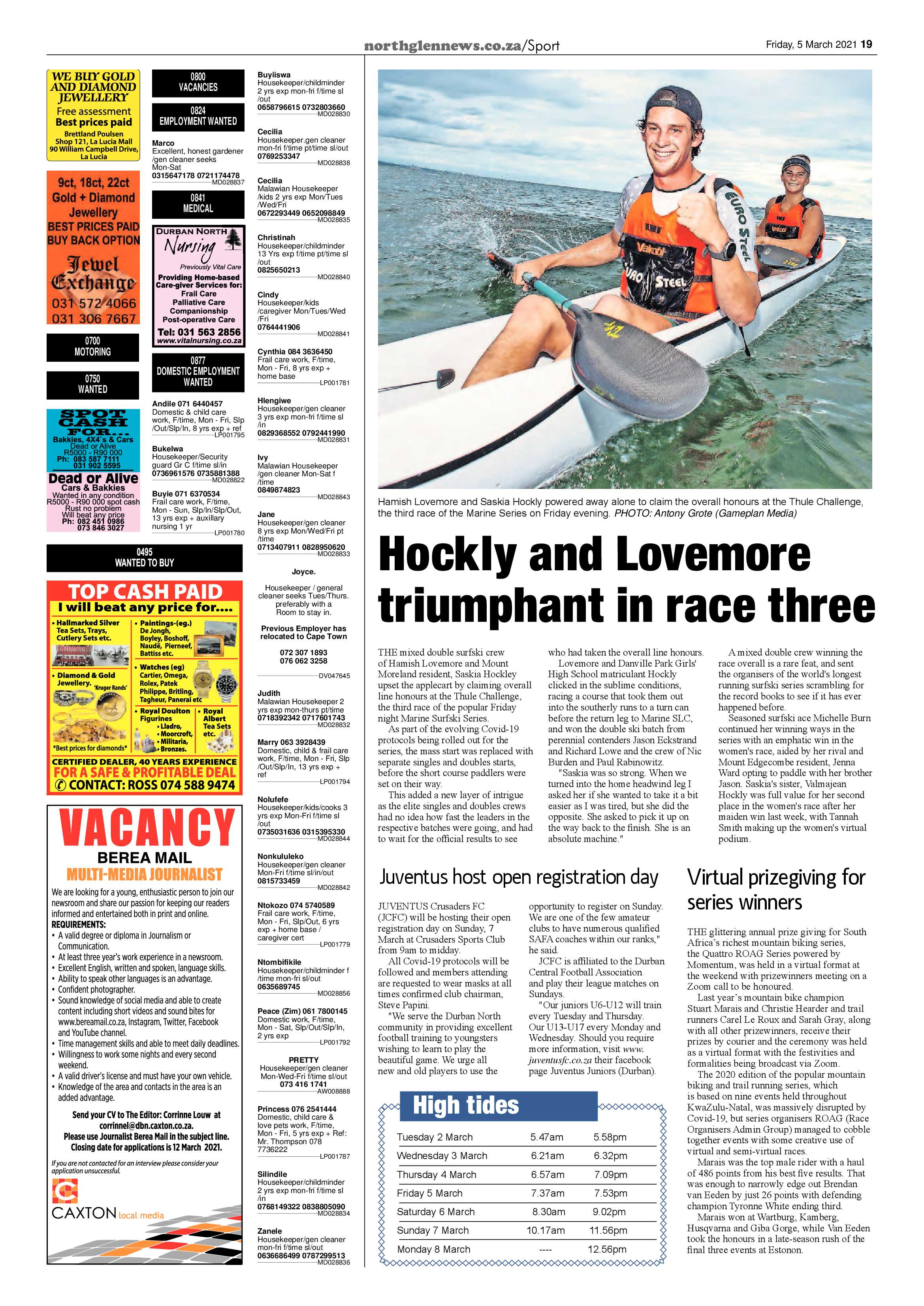 Northglen News 5 March 2021 page 19