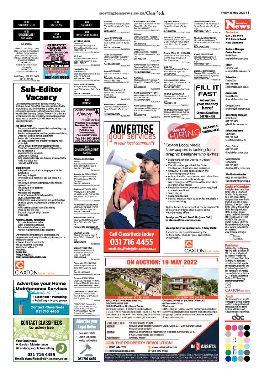 Northglen News 6 May 2022 page 11