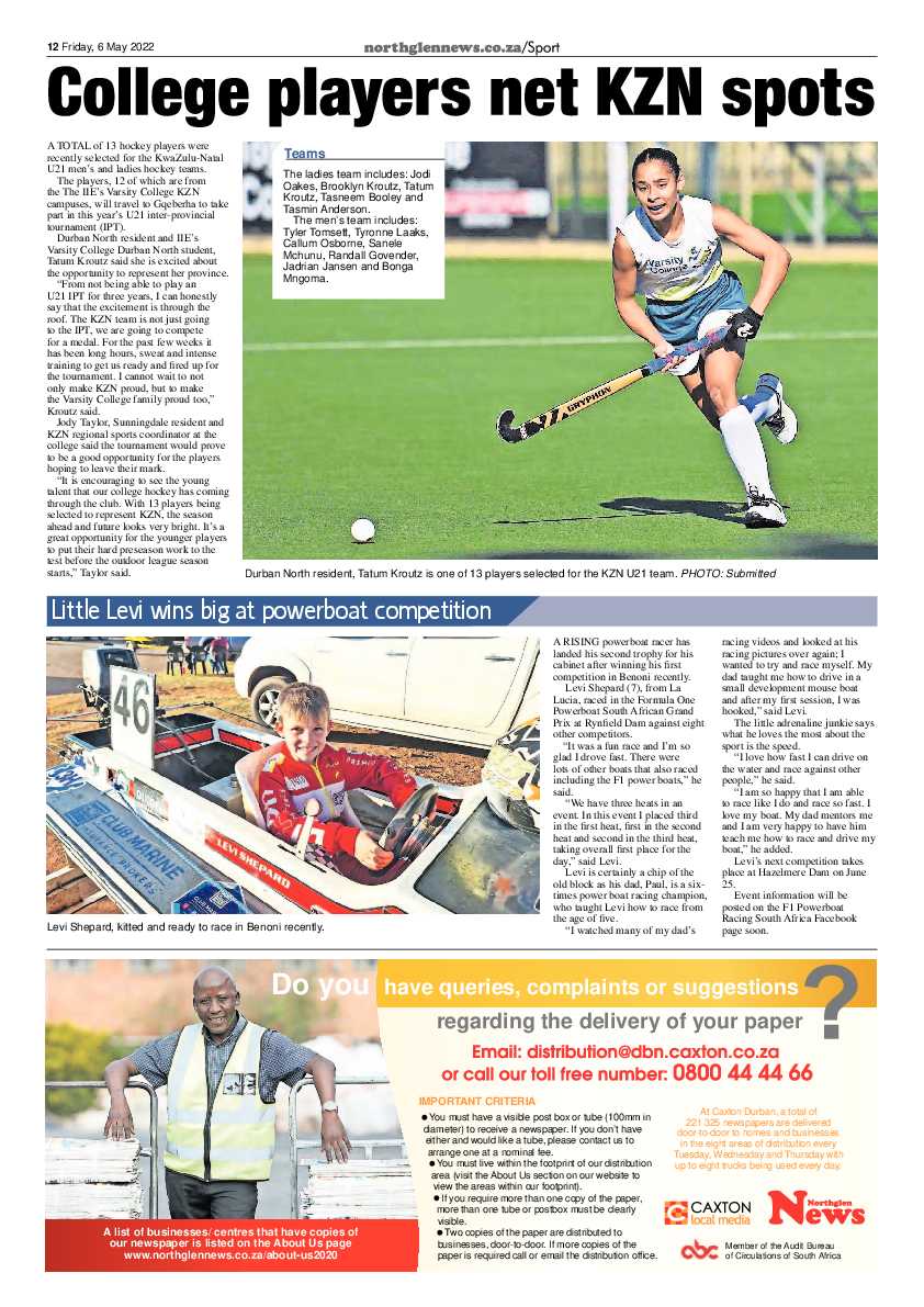 Northglen News 6 May 2022 page 12