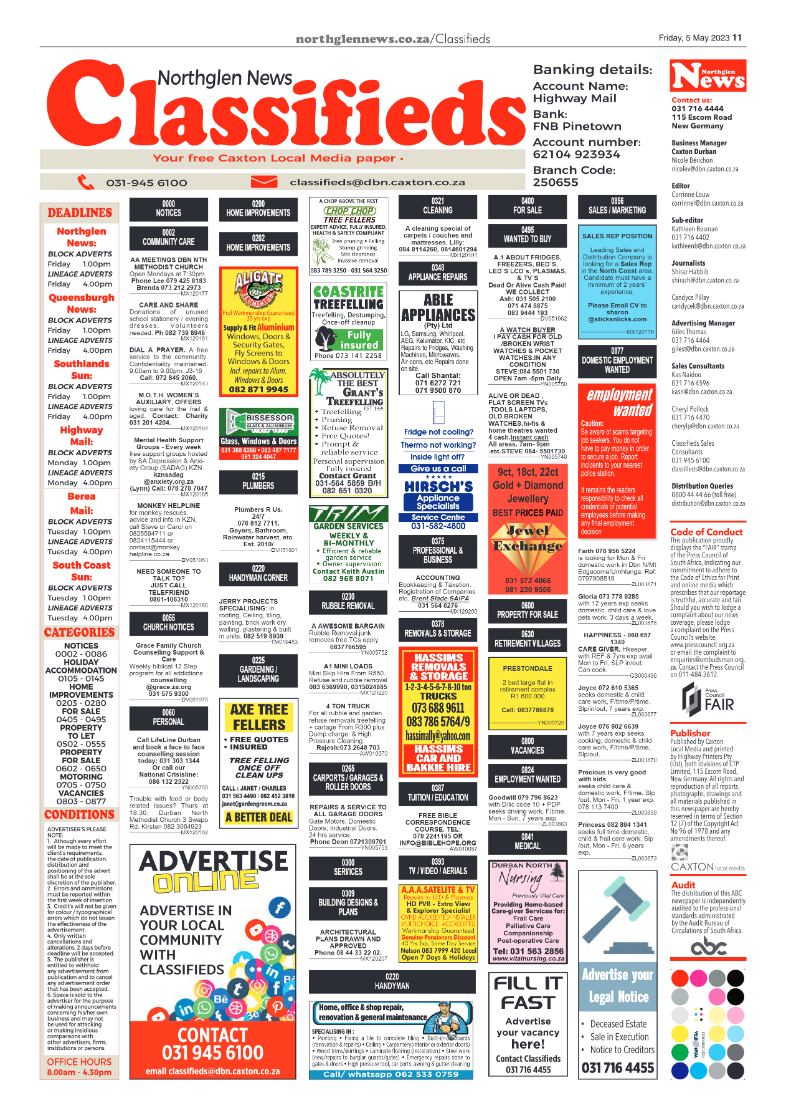 Northglen News 5 May 2023 page 11