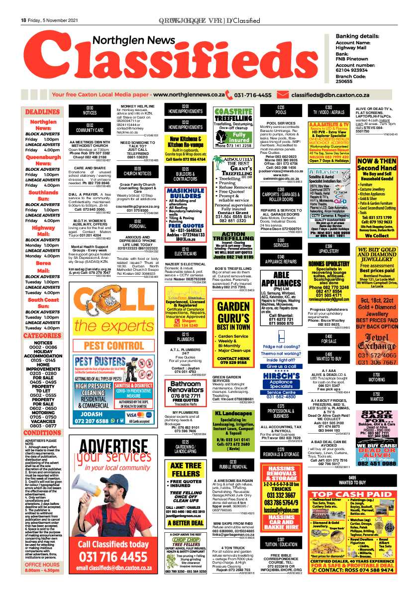 Northglen News 5 November 2021 page 18