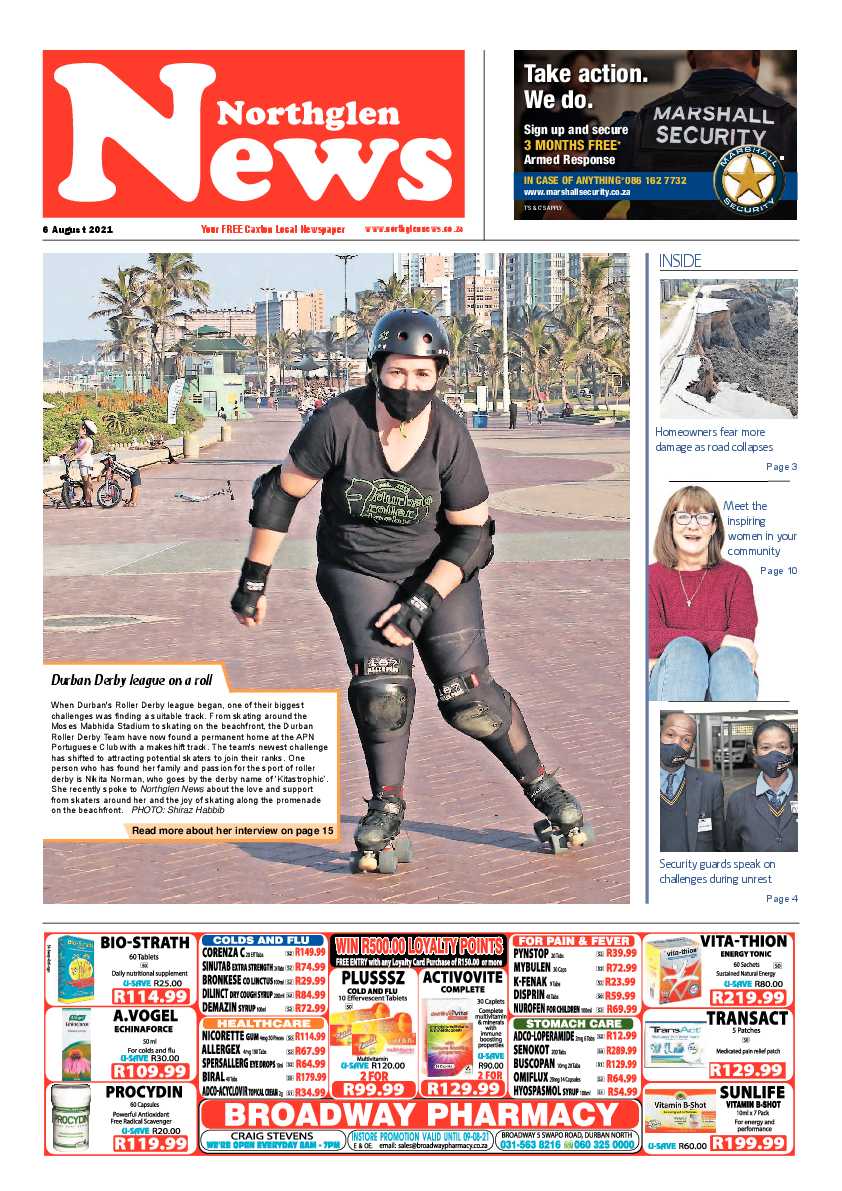 Northglen News 6 August 2021 page 1