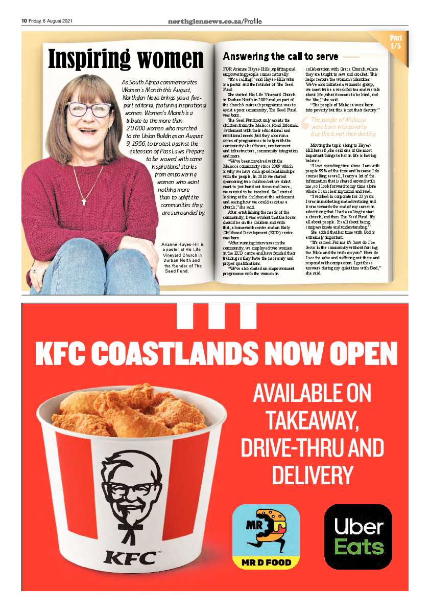 Northglen News 6 August 2021 page 10
