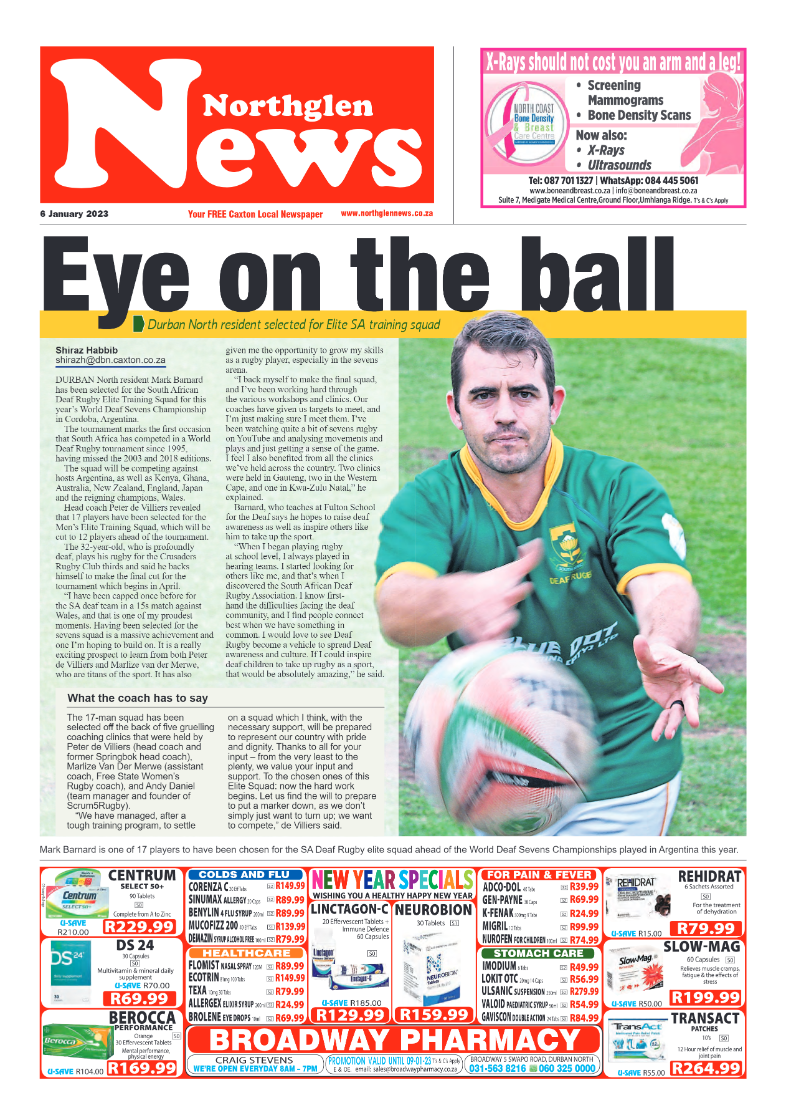 Northglen News 6 January 2023 page 1