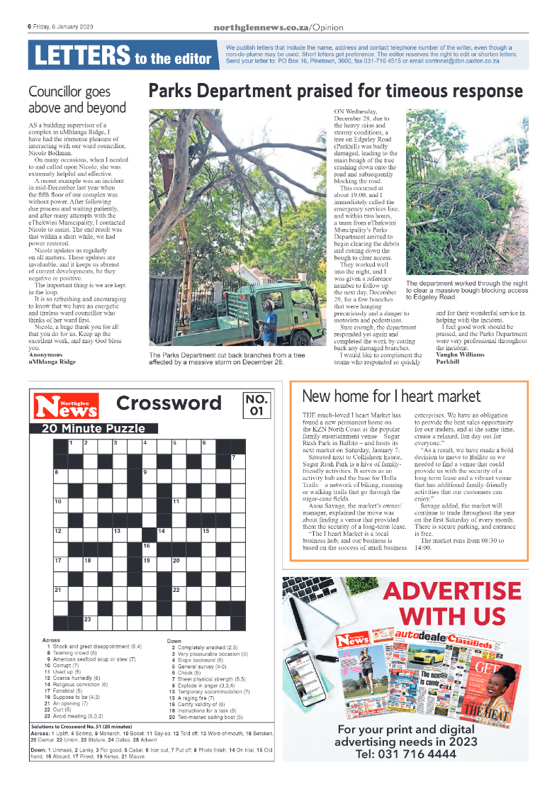 Northglen News 6 January 2023 page 6