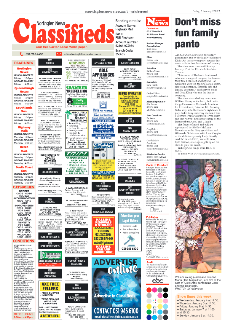 Northglen News 6 January 2023 page 7