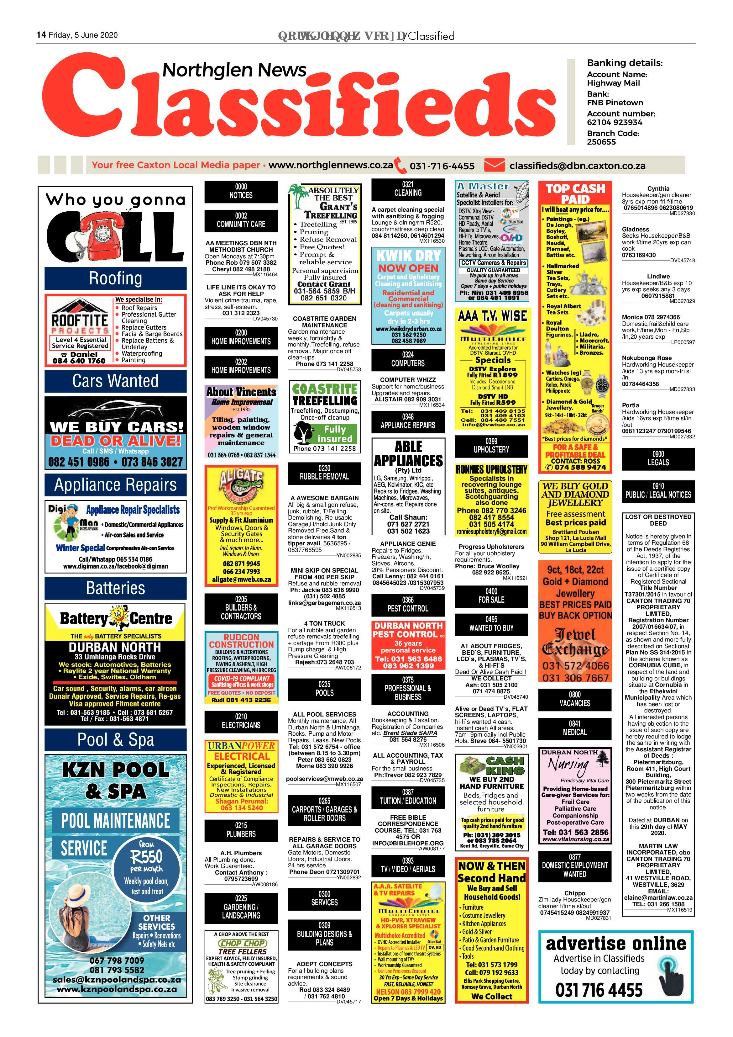 Northglen News 5 June 2020 page 14