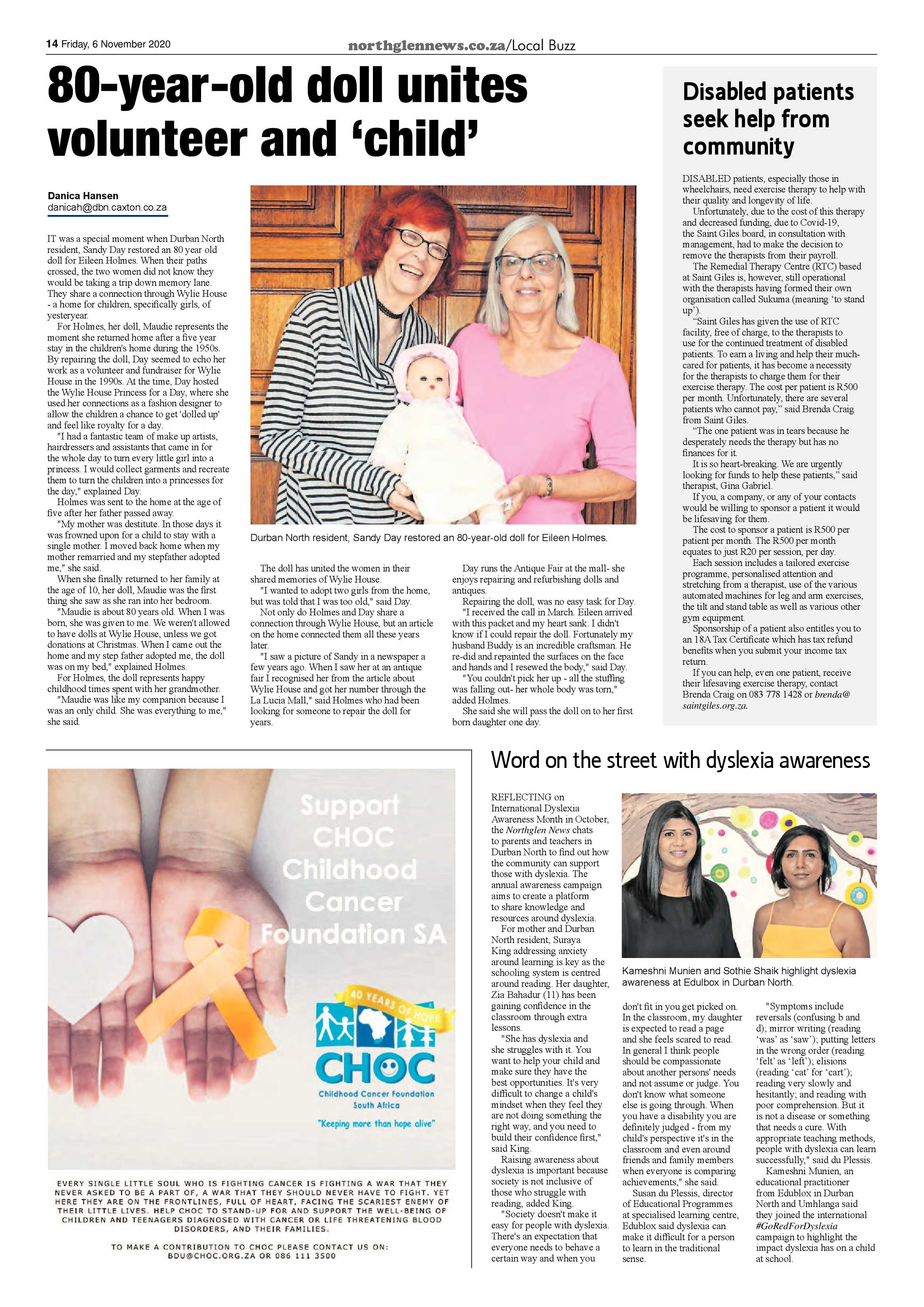 Northglen News 6 November 2020 page 14