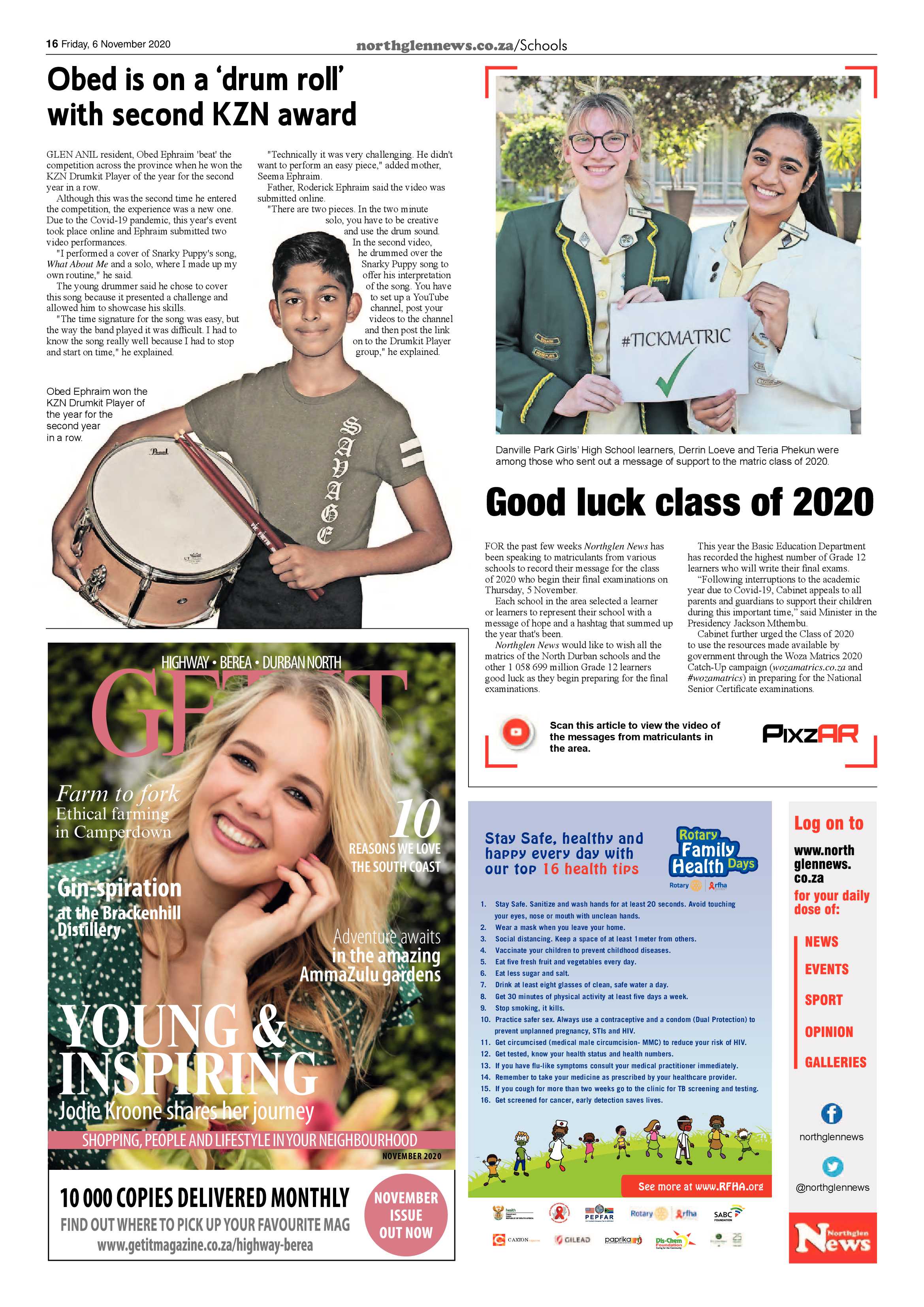 Northglen News 6 November 2020 page 16