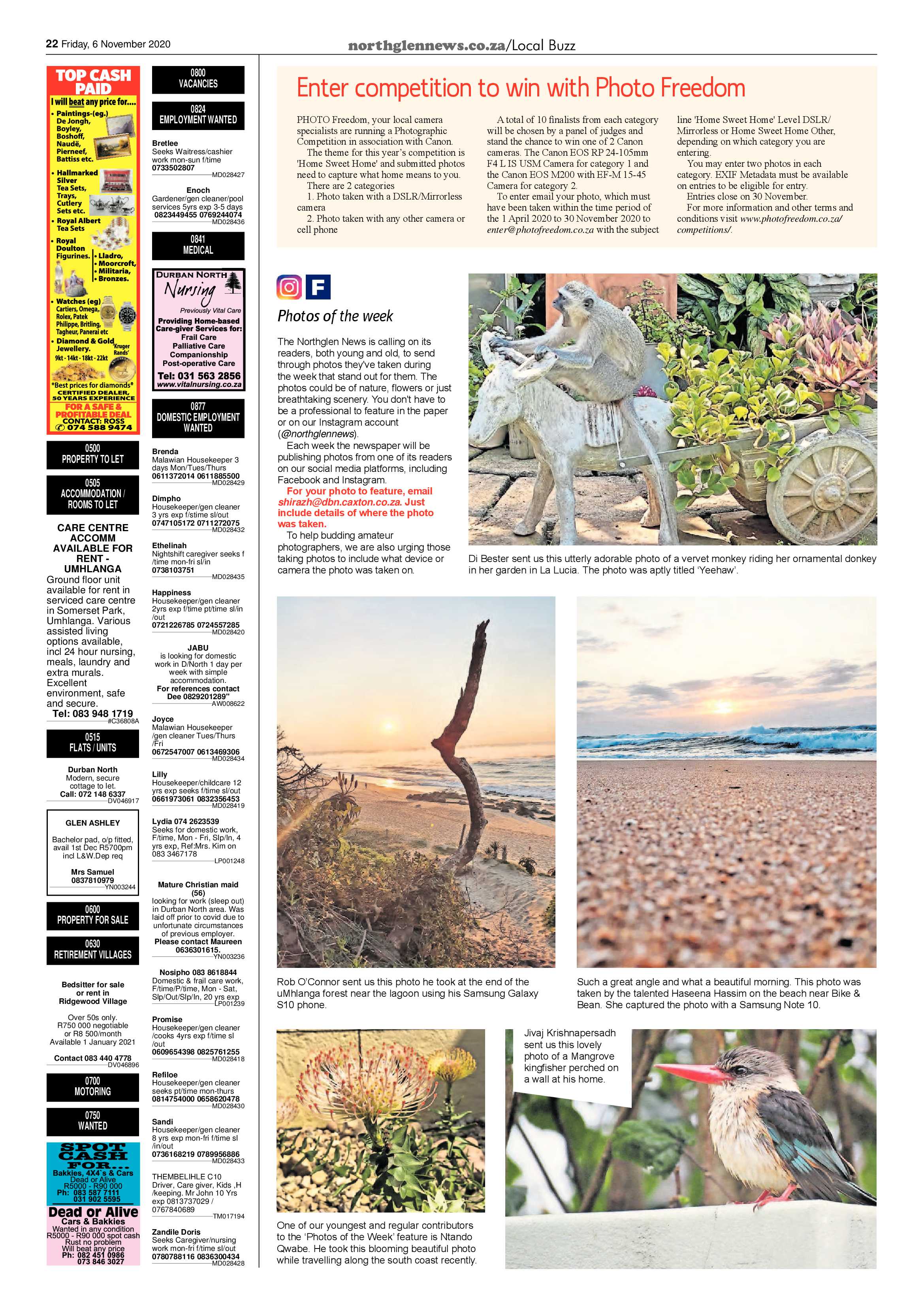Northglen News 6 November 2020 page 22