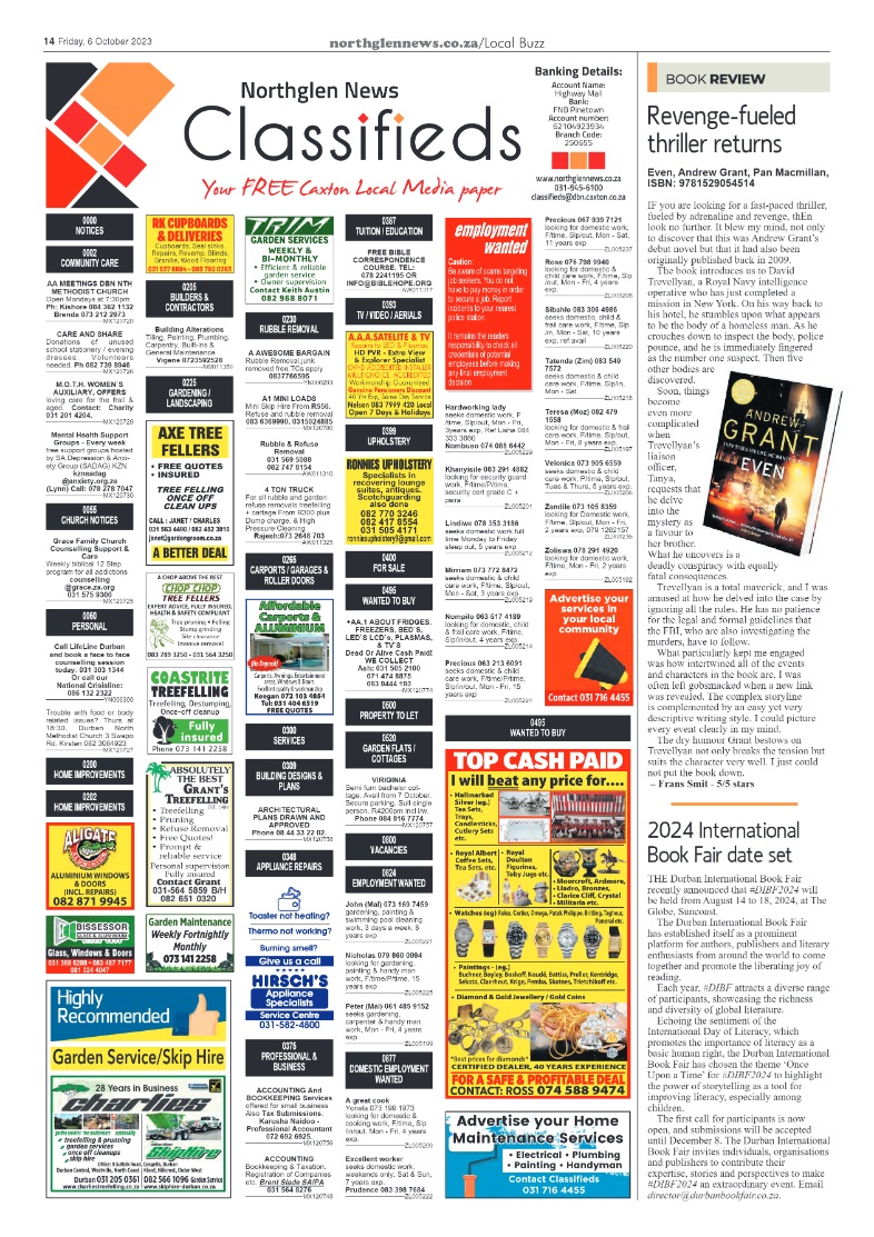 Northglen News 6 October 2023 page 14
