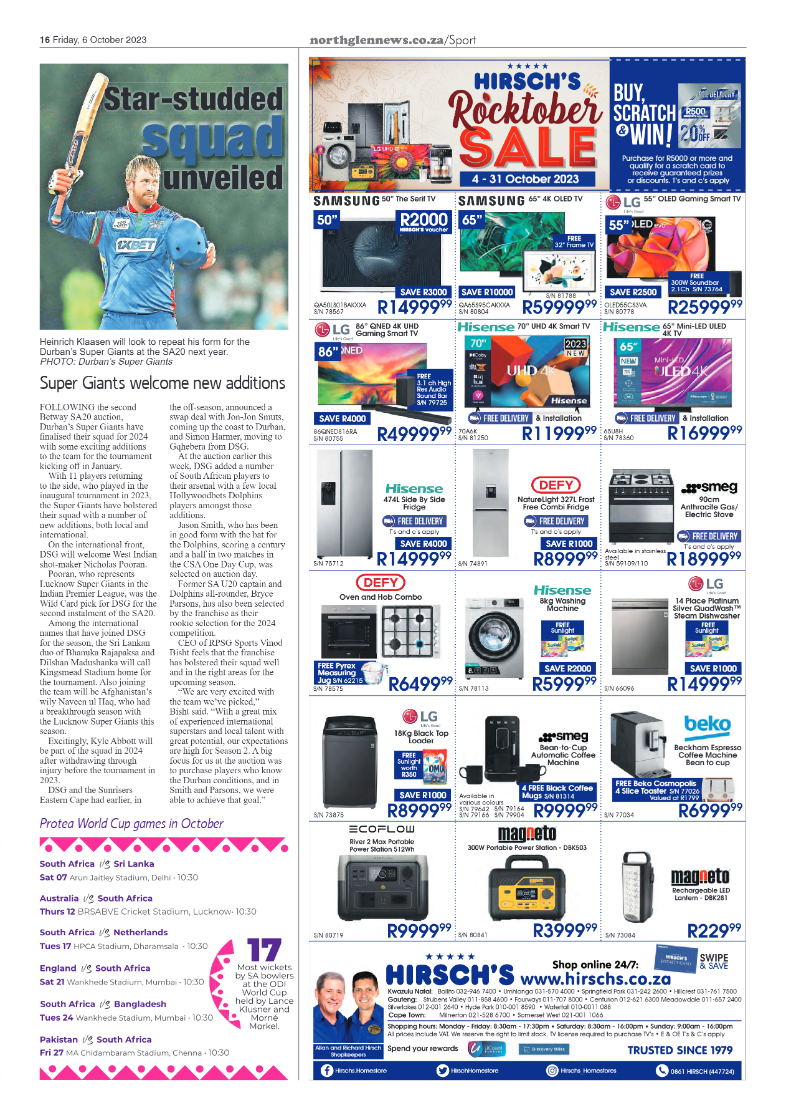 Northglen News 6 October 2023 page 16