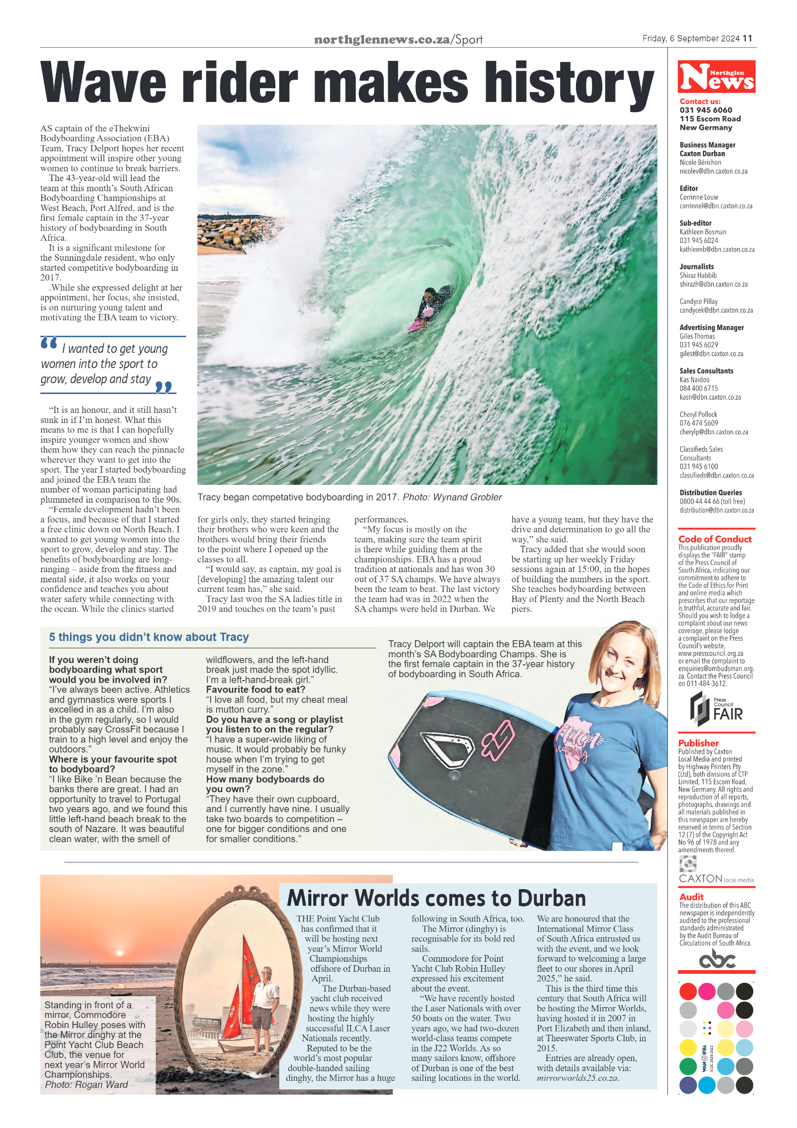 Northglen News 6 September 2024 page 11