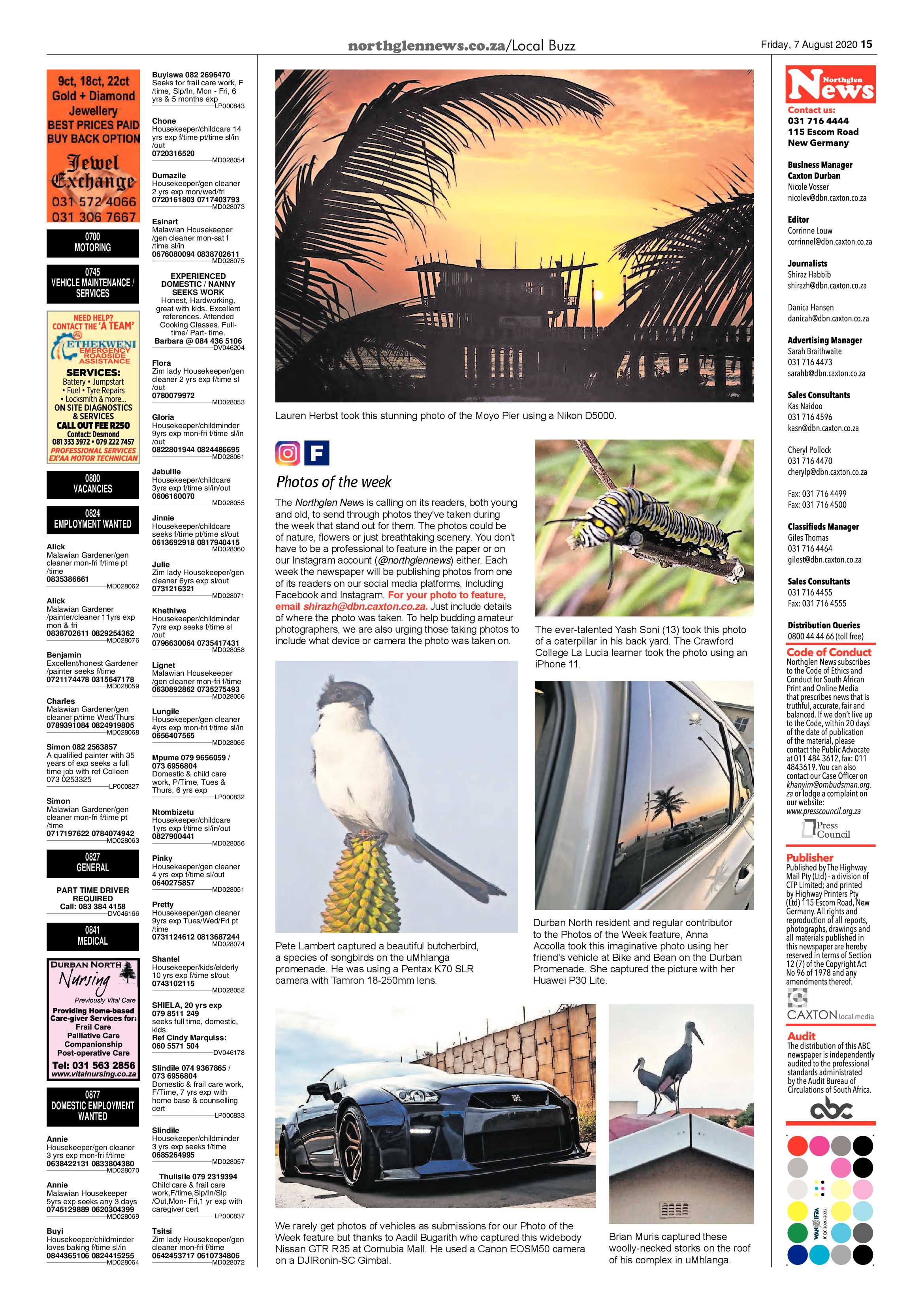 Northglen News 7 August 2020 page 15