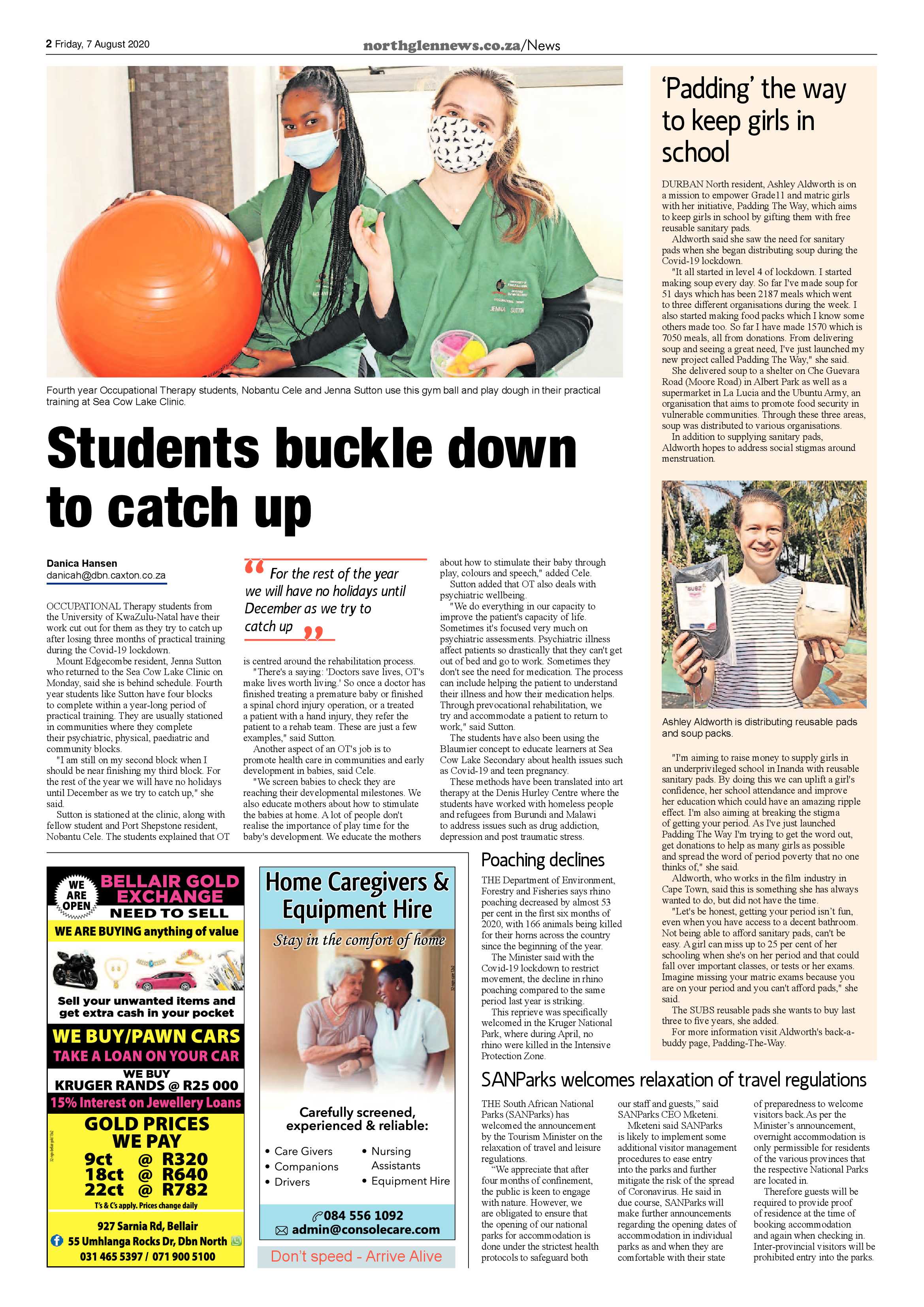 Northglen News 7 August 2020 page 2
