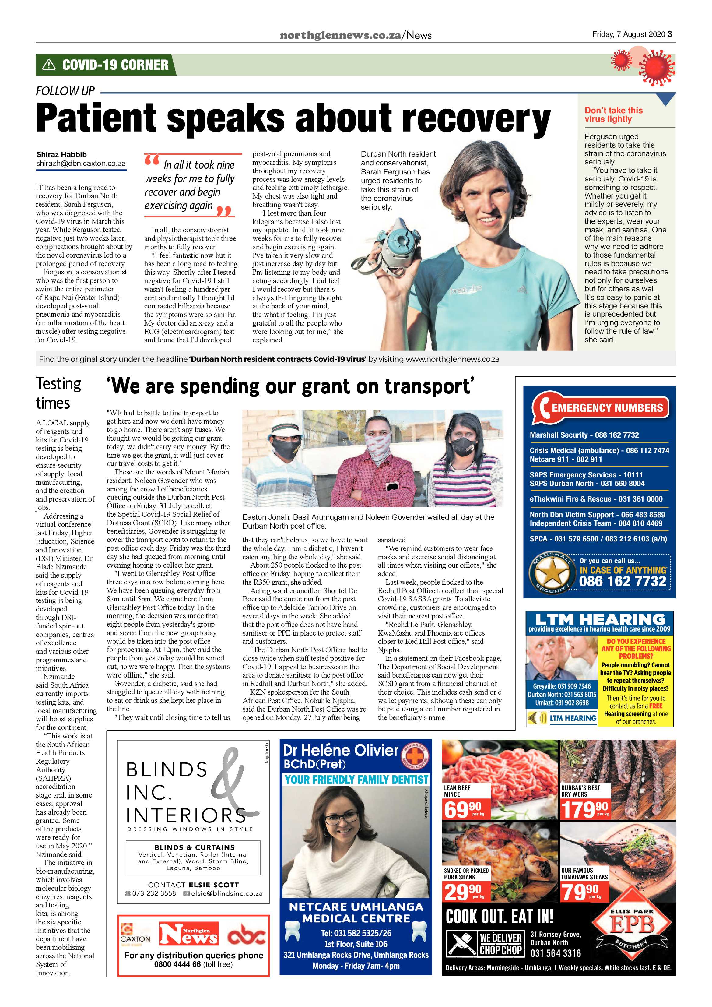 Northglen News 7 August 2020 page 3