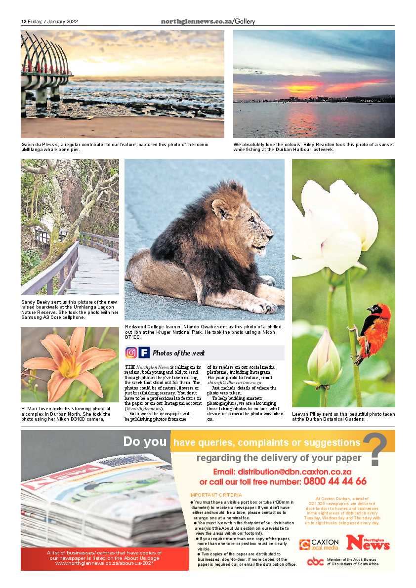 Northglen News 7 January 2022 page 12