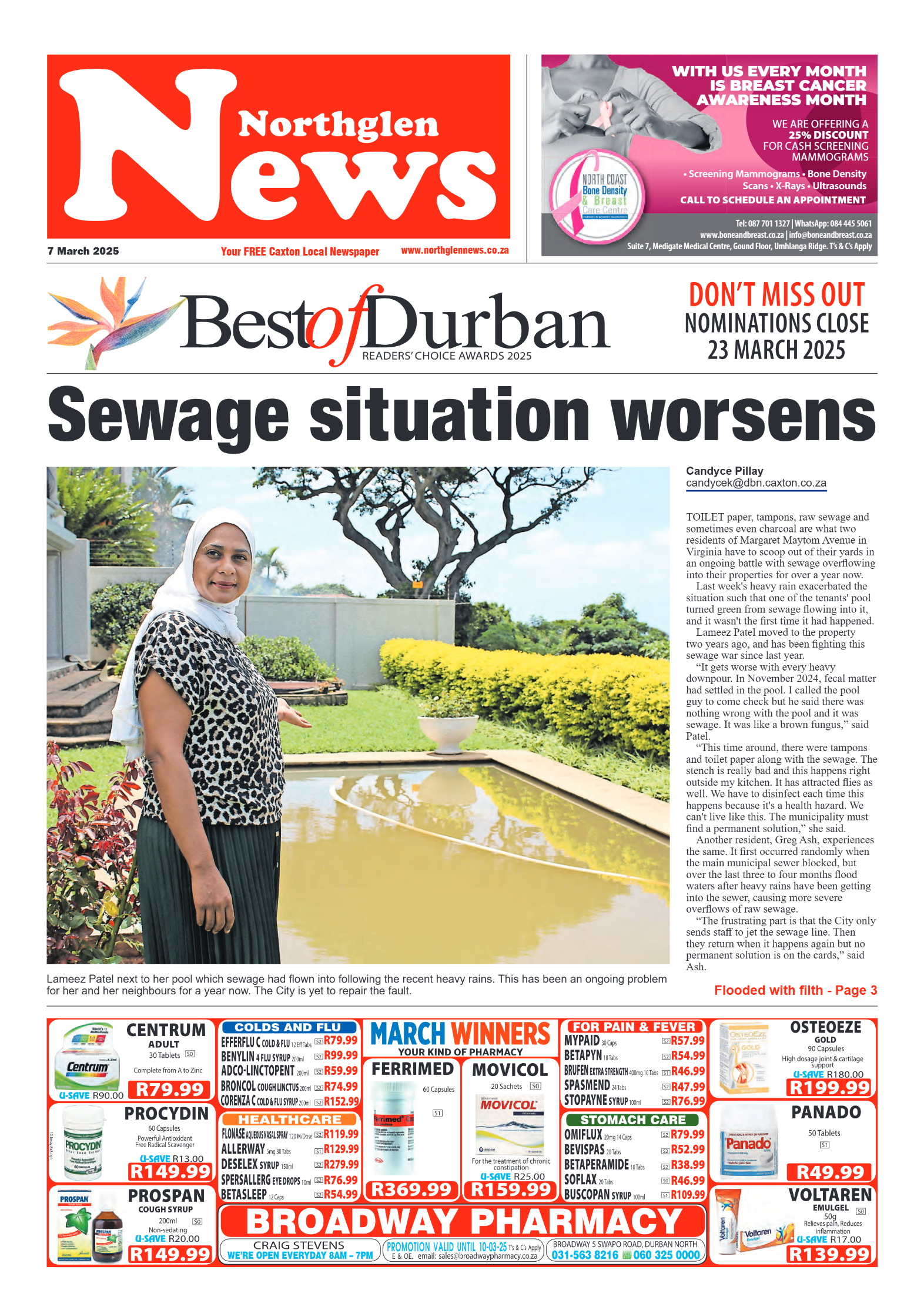 Northglen News 07 March 2025 page 1