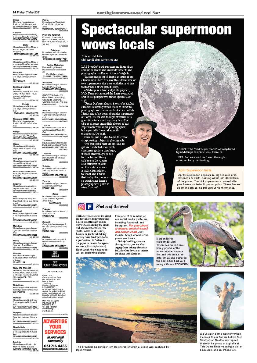 Northglen News 7 May 2021 page 14
