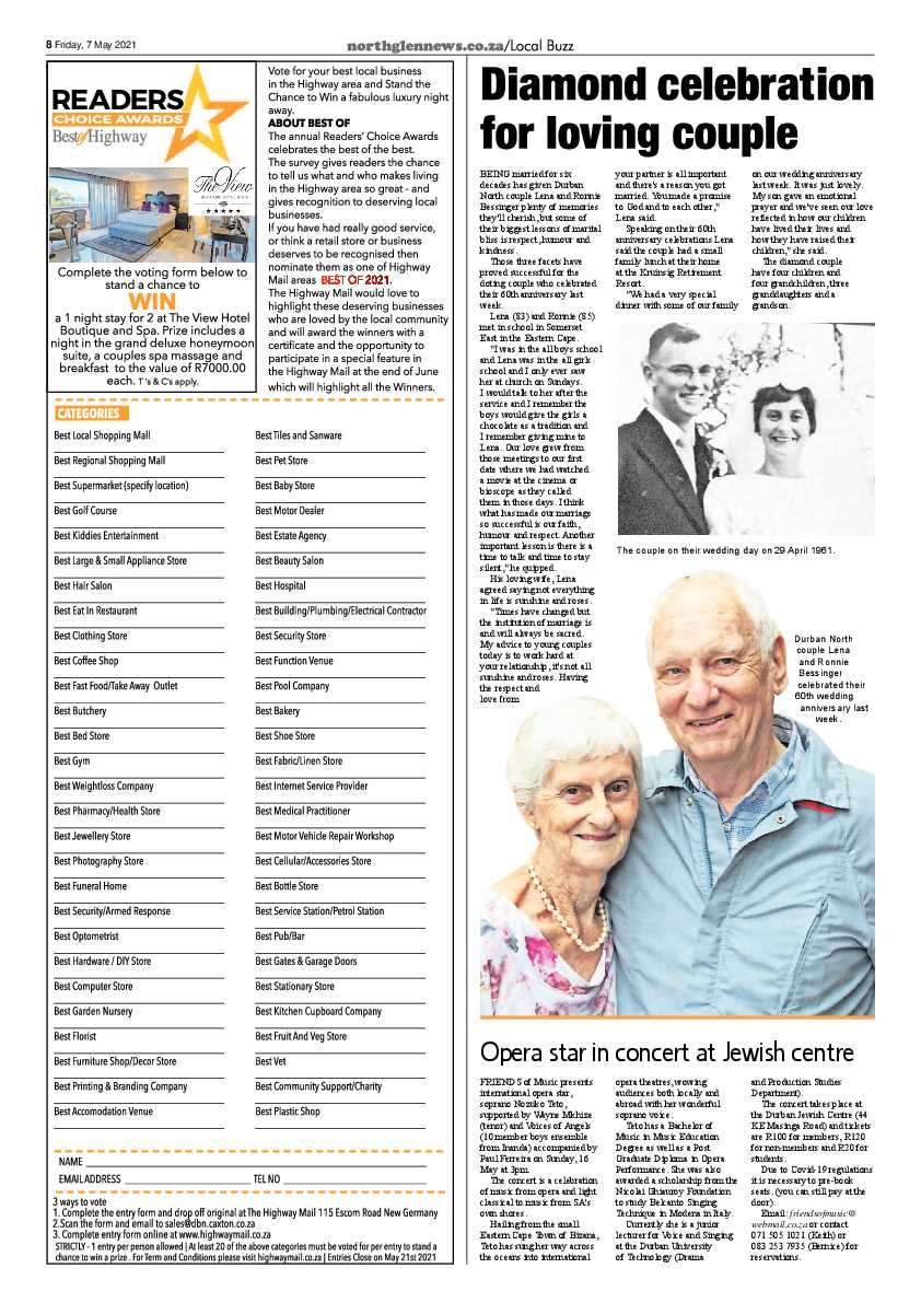 Northglen News 7 May 2021 page 8