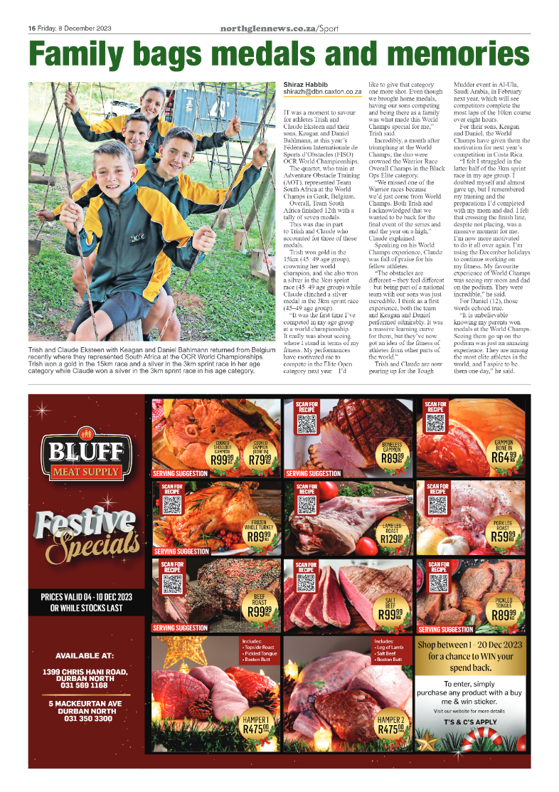 Northglen News 8 December 2023 page 16