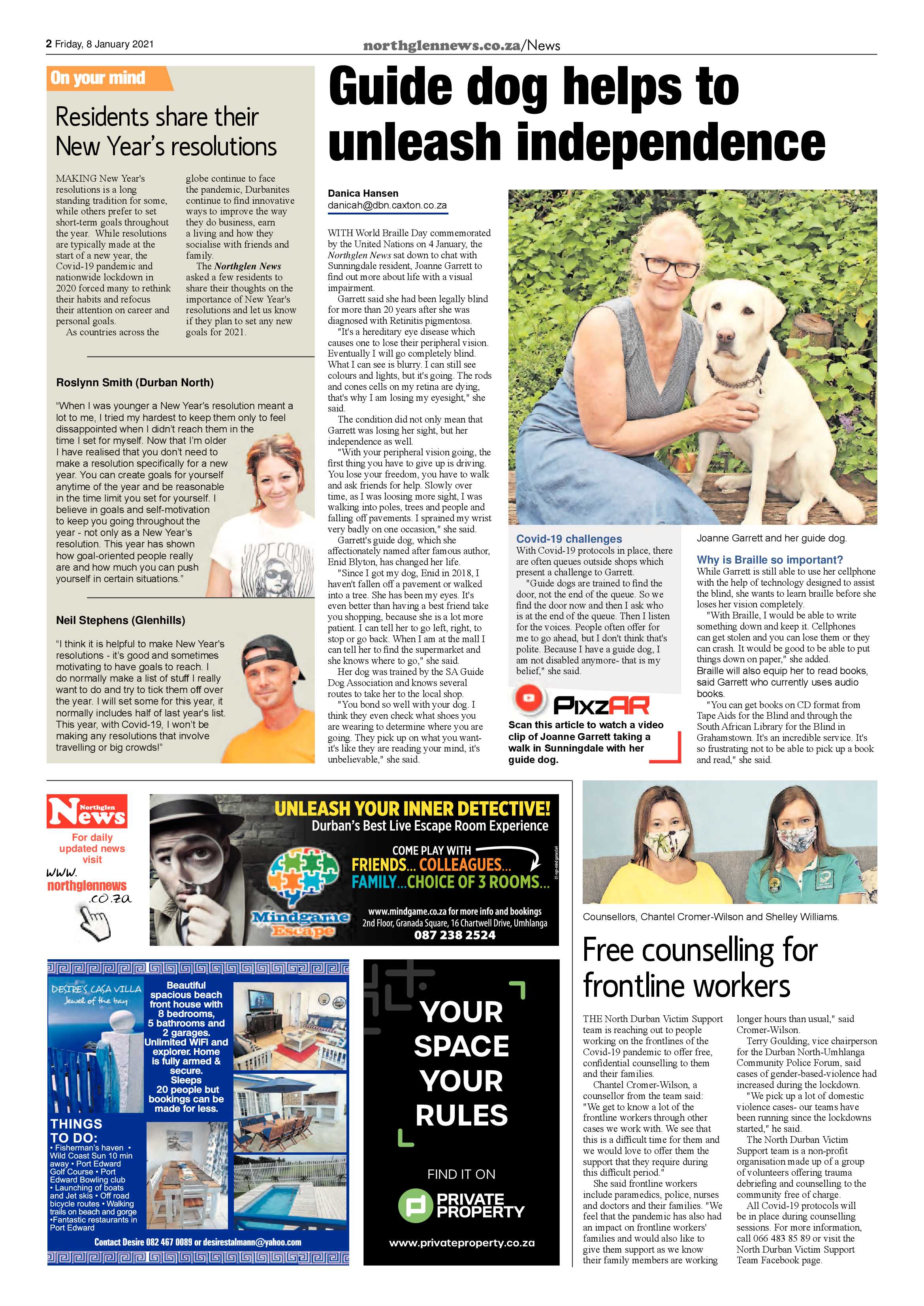Northglen News 8 January 2021 page 2