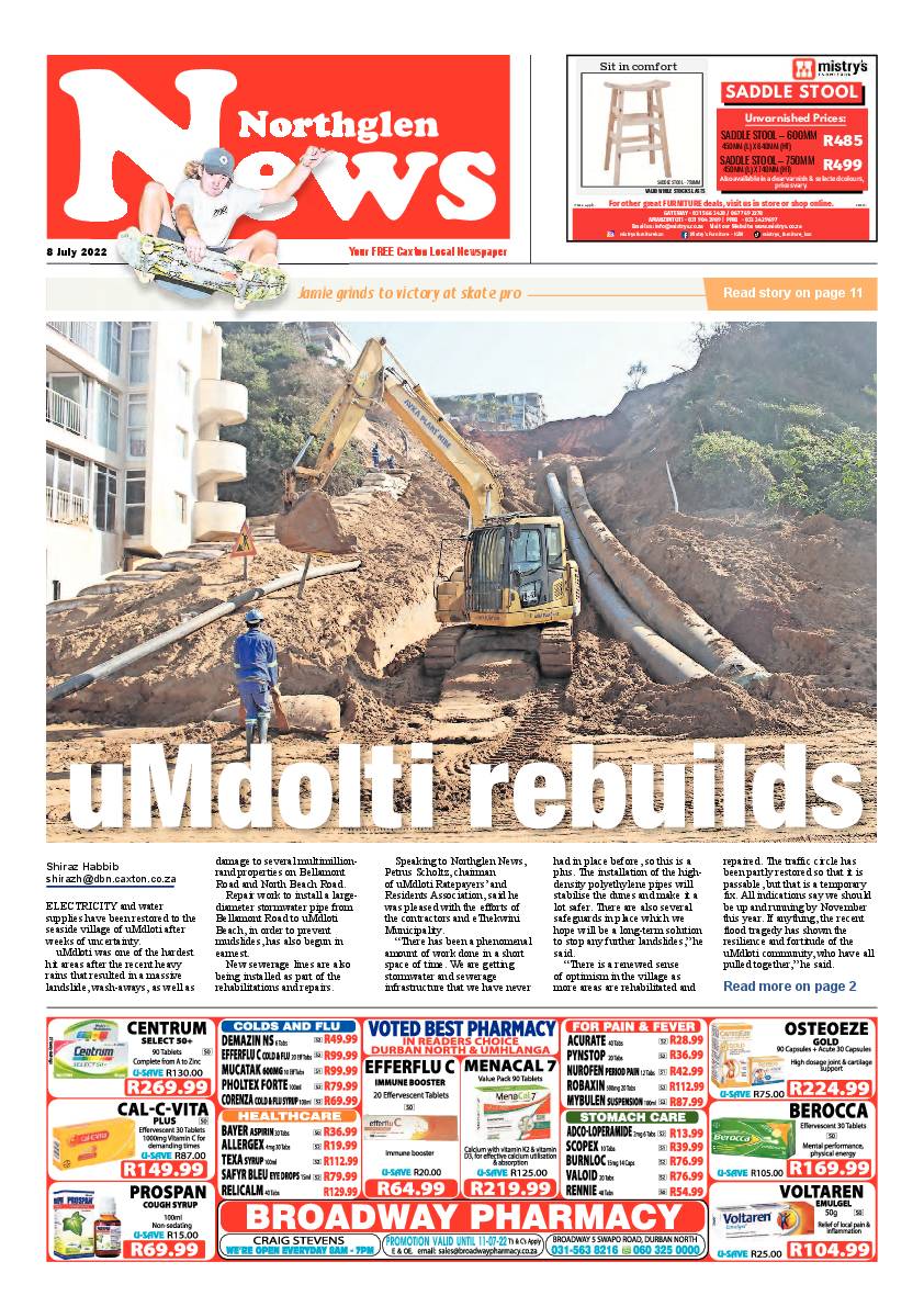 Northglen News 8 July 2022 page 1