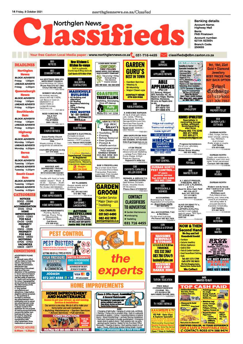 Northglen News 8 October 2021 page 14