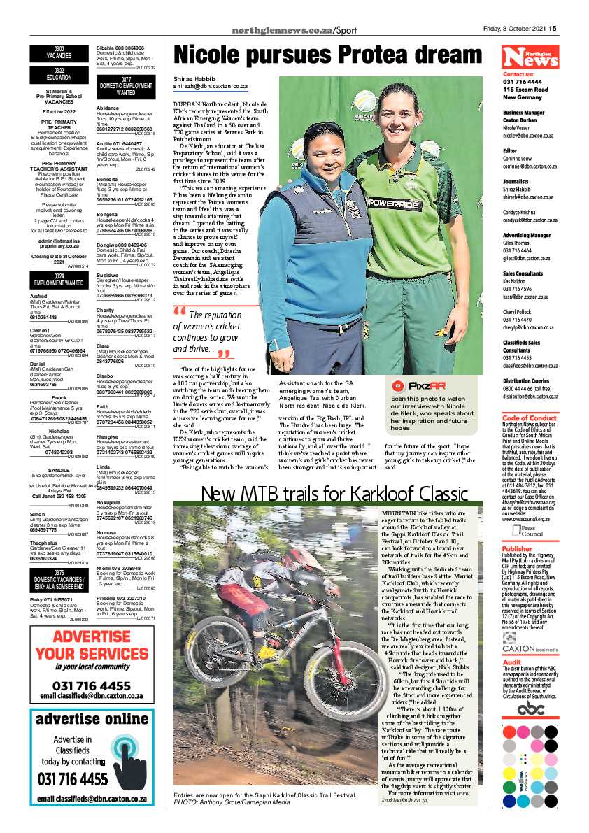 Northglen News 8 October 2021 page 15