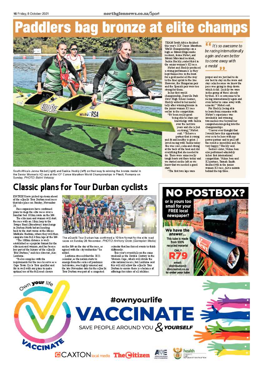 Northglen News 8 October 2021 page 16