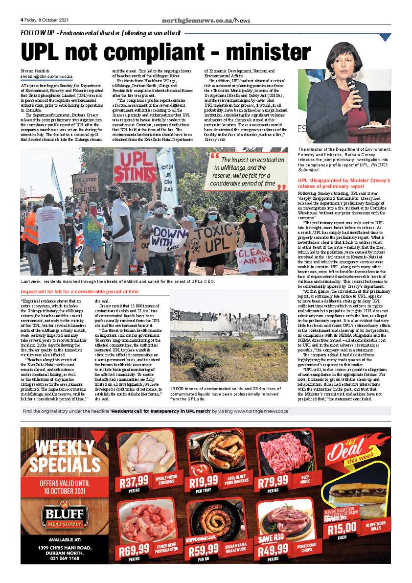 Northglen News 8 October 2021 page 4