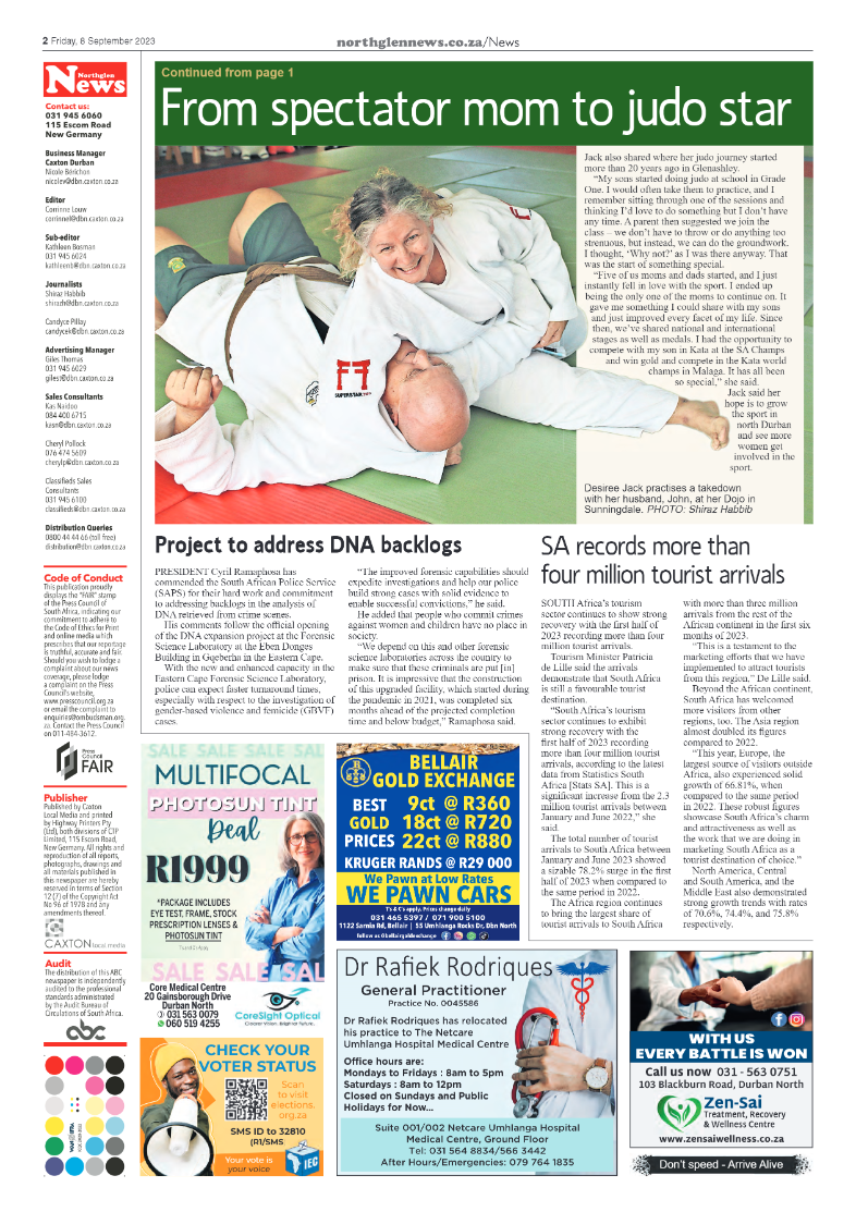Northglen News 8 September 2023 page 2