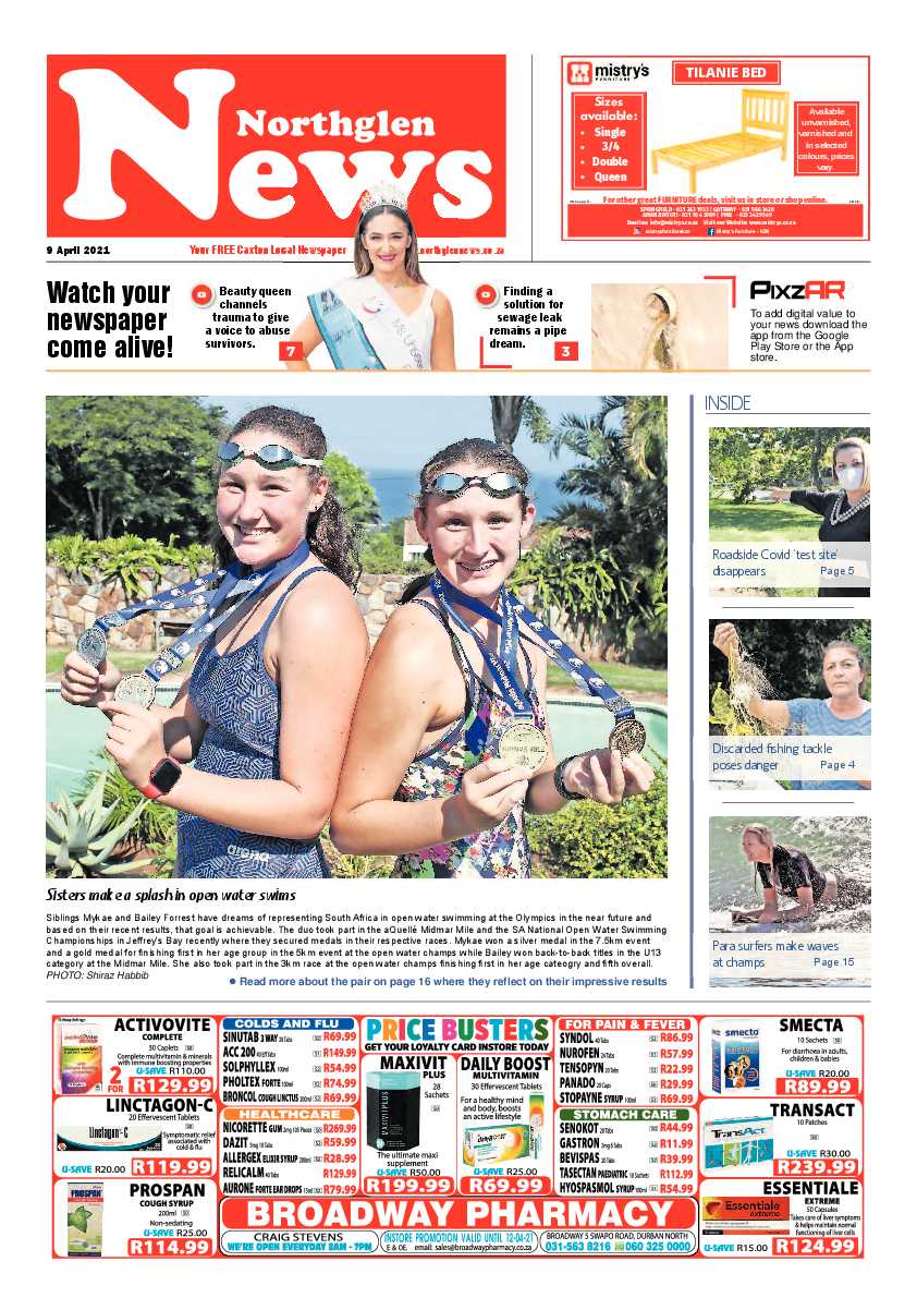 Northglen News 9 April 2021 page 1