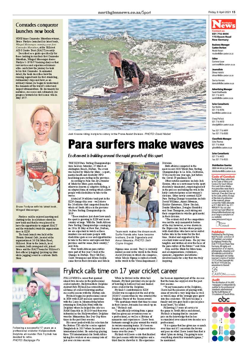Northglen News 9 April 2021 page 15