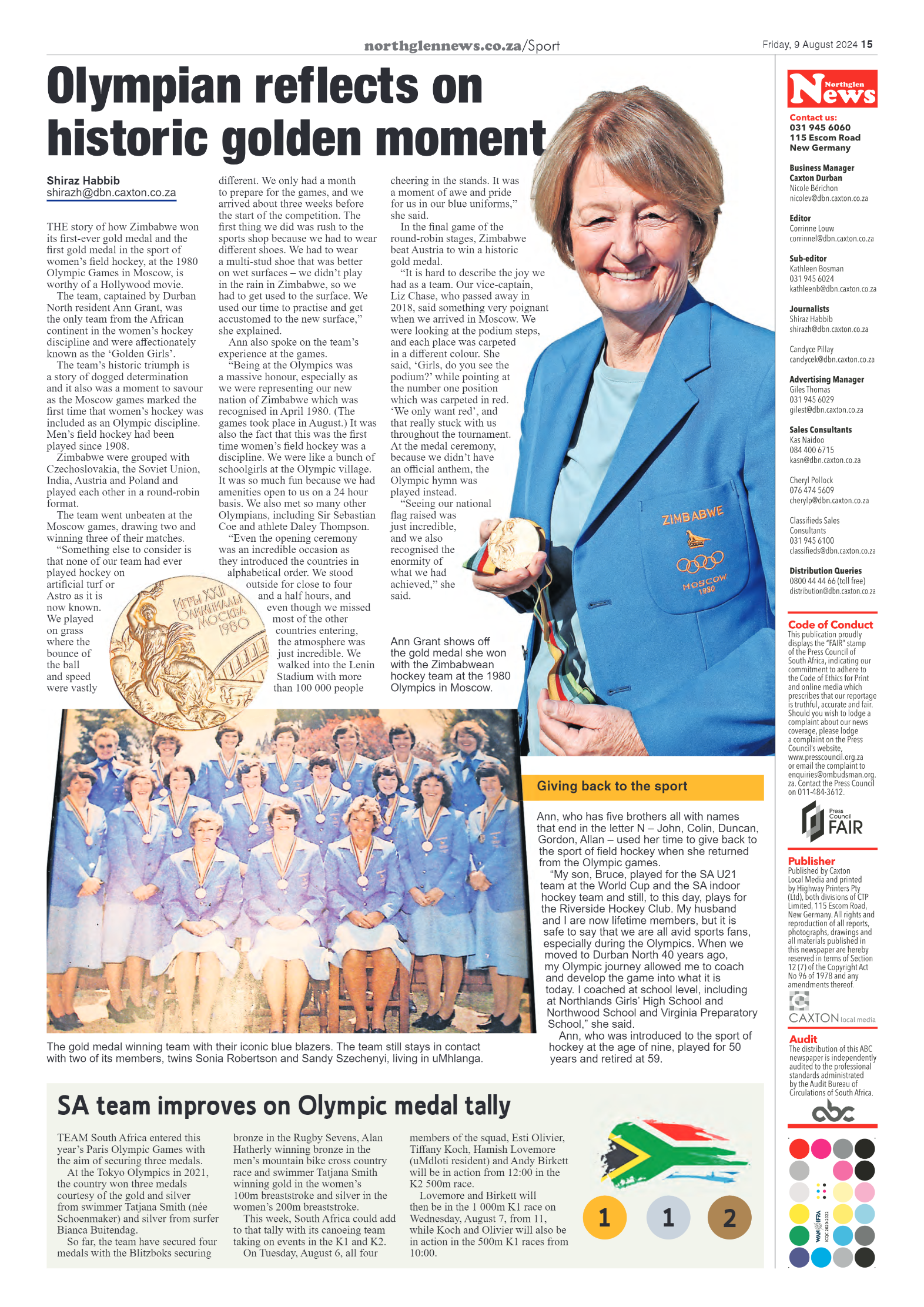 Northglen News 9 August 2024 page 15