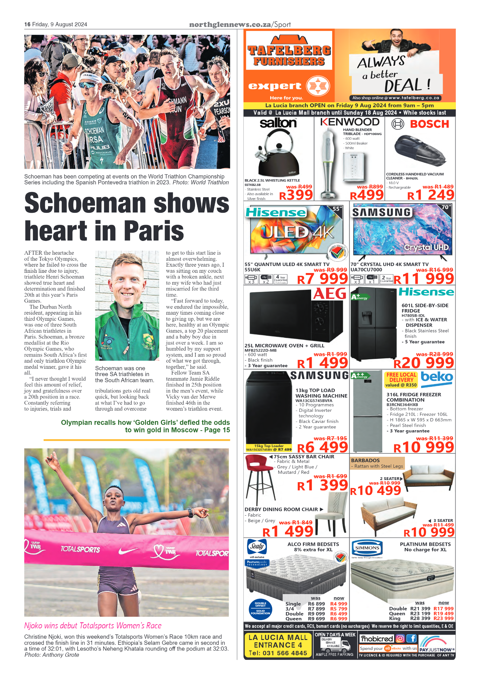Northglen News 9 August 2024 page 16
