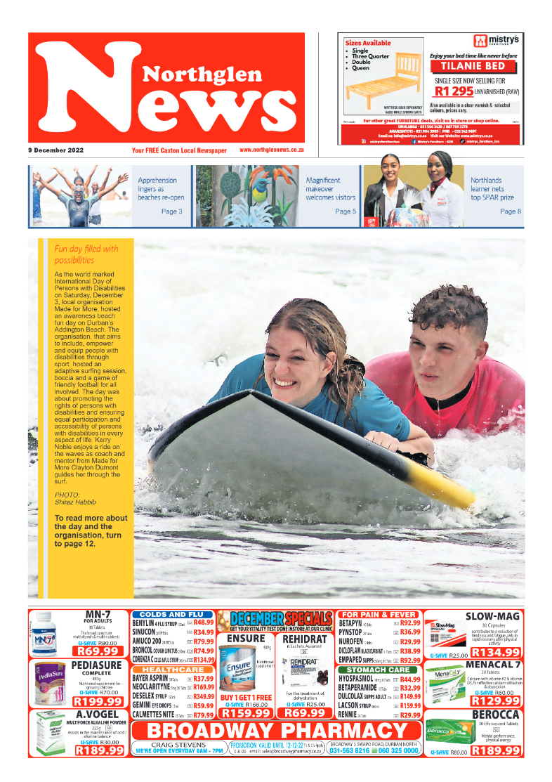 Northglen News 9 December 2022 page 1