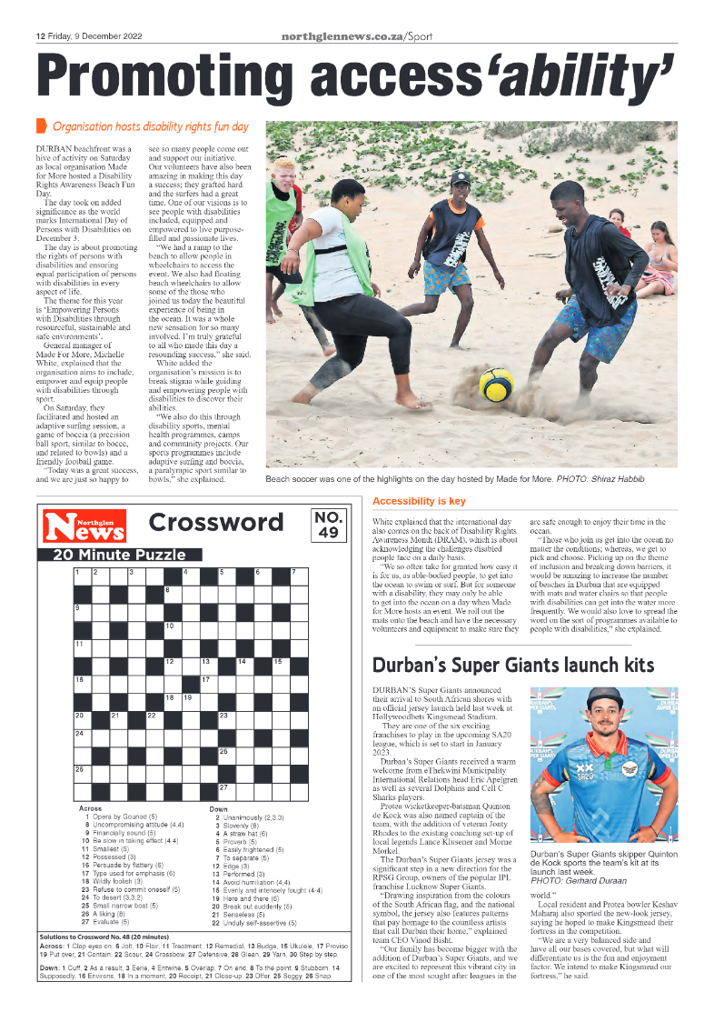 Northglen News 9 December 2022 page 12